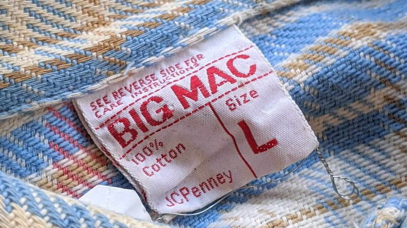 1970s JCPenney BIG MAC Heavyweight Flannel Shirt – ataco garage blog