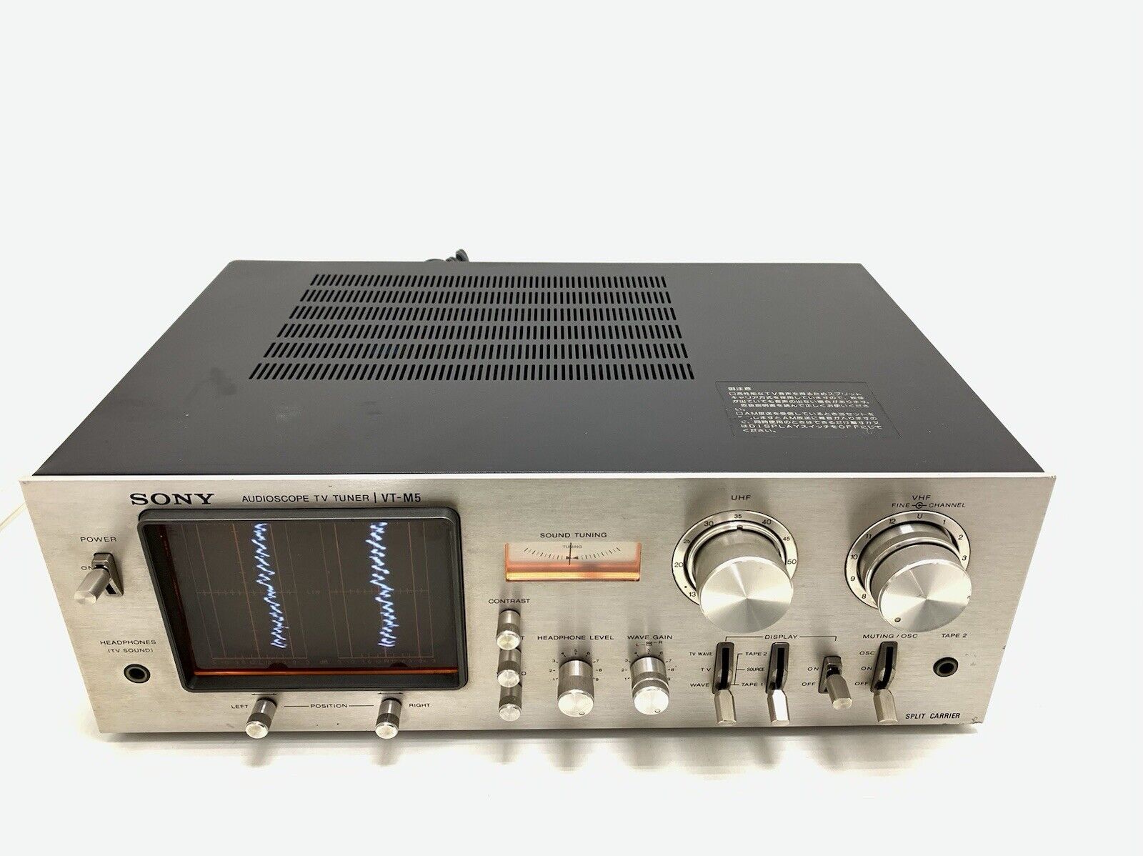 SINTONIZADOR DE TV SONY AUDIO SCOPE VT-M5, alta gama, vintage