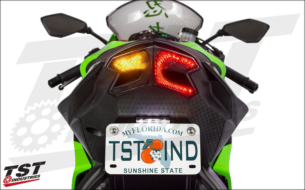 TST製 ZX-6R(13-16)用ウィンカー内蔵LEDテールライト｜AxxL