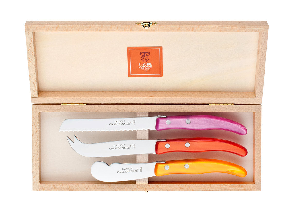 Laguiole Claude Dozorme Berlingot Three Piece Breakfast Set – Bon