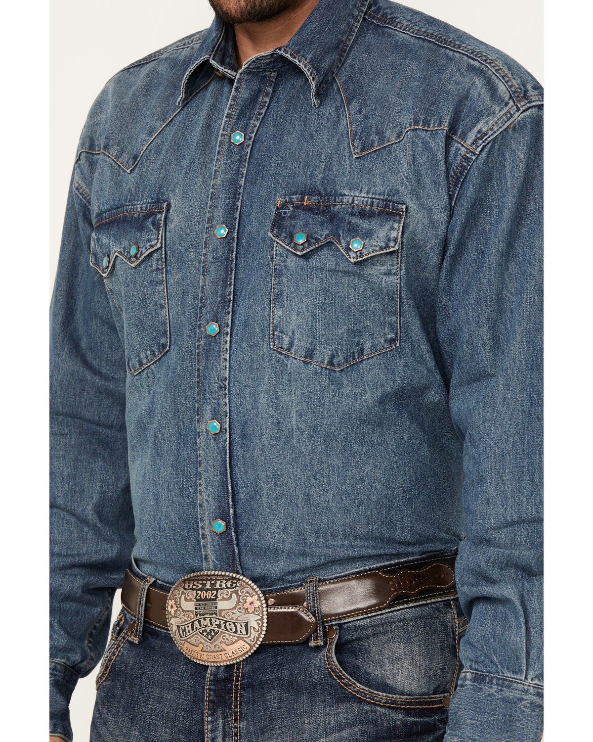 Stetson Men's Denim Long Sleeve Snap Western Shirt | Boot Barn