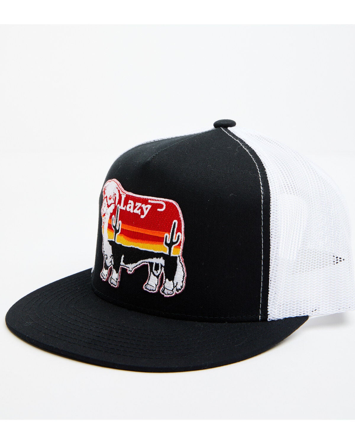 Lazy J Ranch Men's Sunset Cow Patch Mesh-Back Ball Cap | Boot Barn