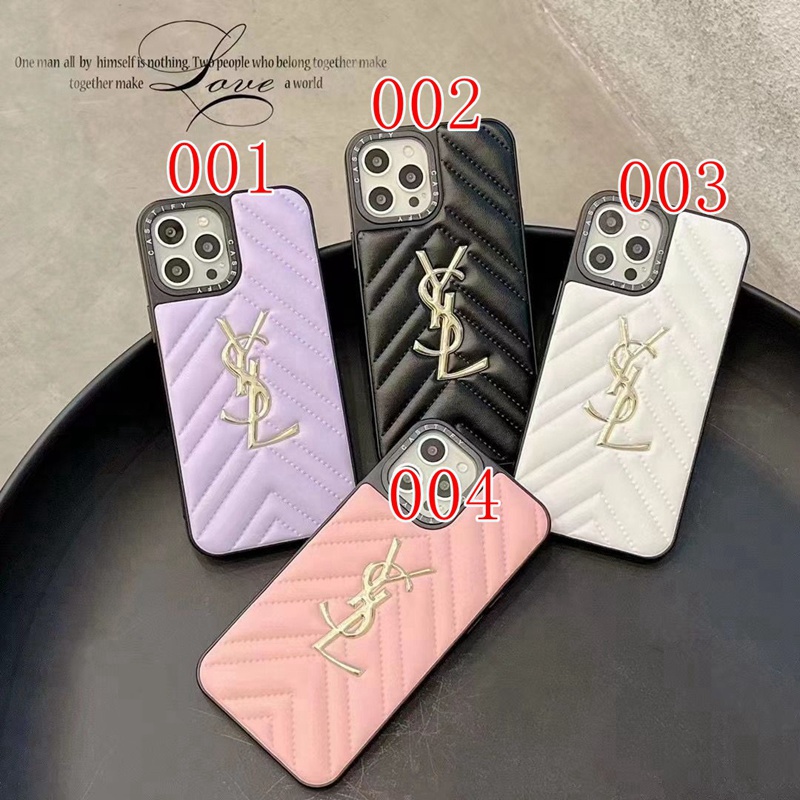 イヴサンローラン iphone15+/14Promaxケースメンズ YSL アイフォン