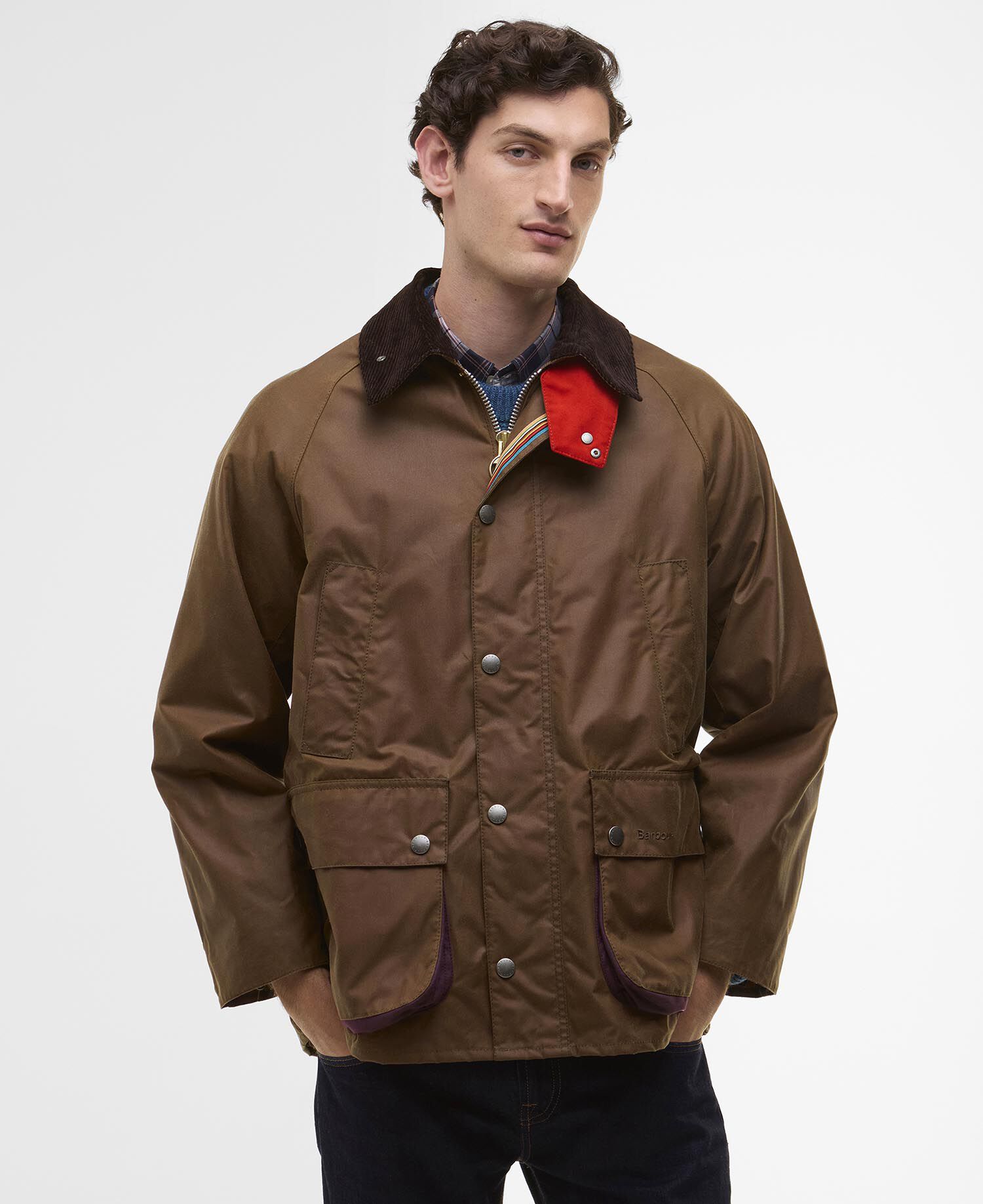 Buy Paul Smith loves Barbour Oversized Bedale Waxed Jacket for N/A