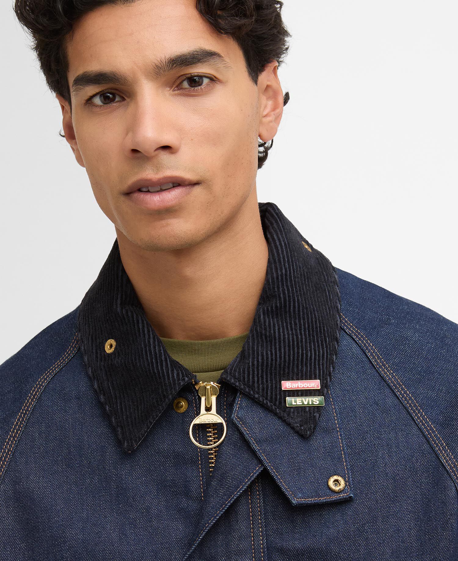 Buy Barbour x Levi's Oversized Bedale Denim Jacket for N/A 0.0