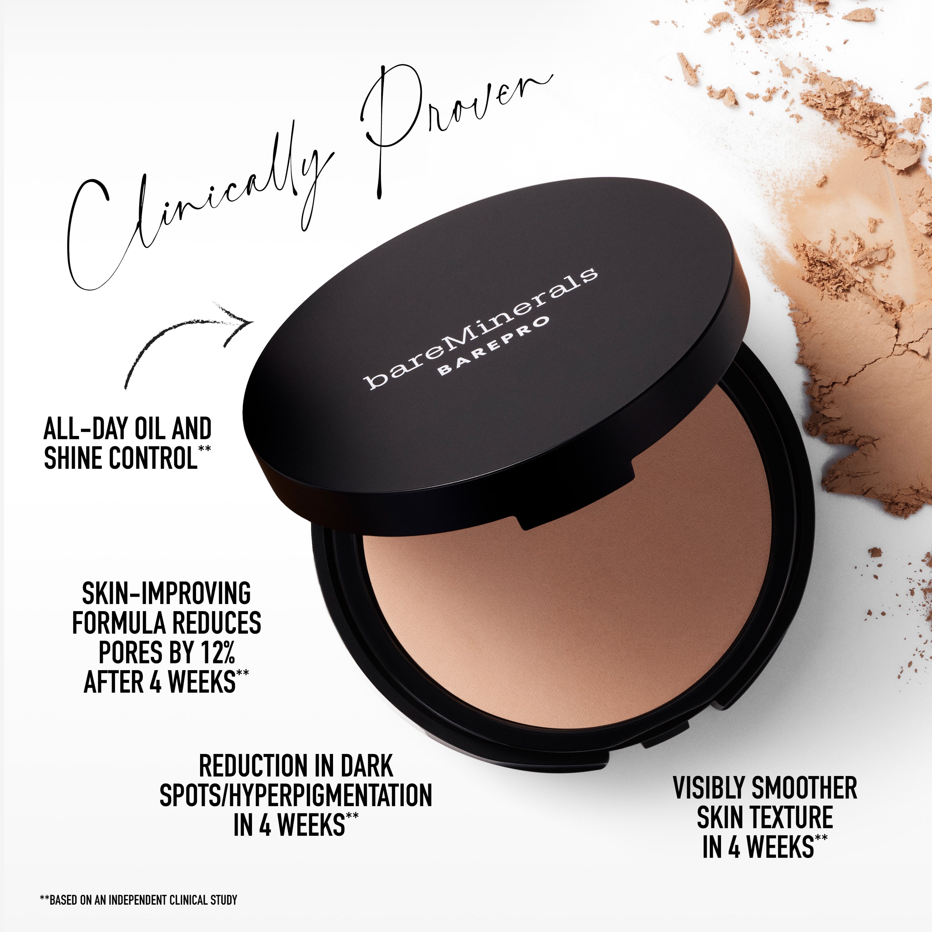 BAREPRO 24HR Powder Foundation - Full Coverage Foundation