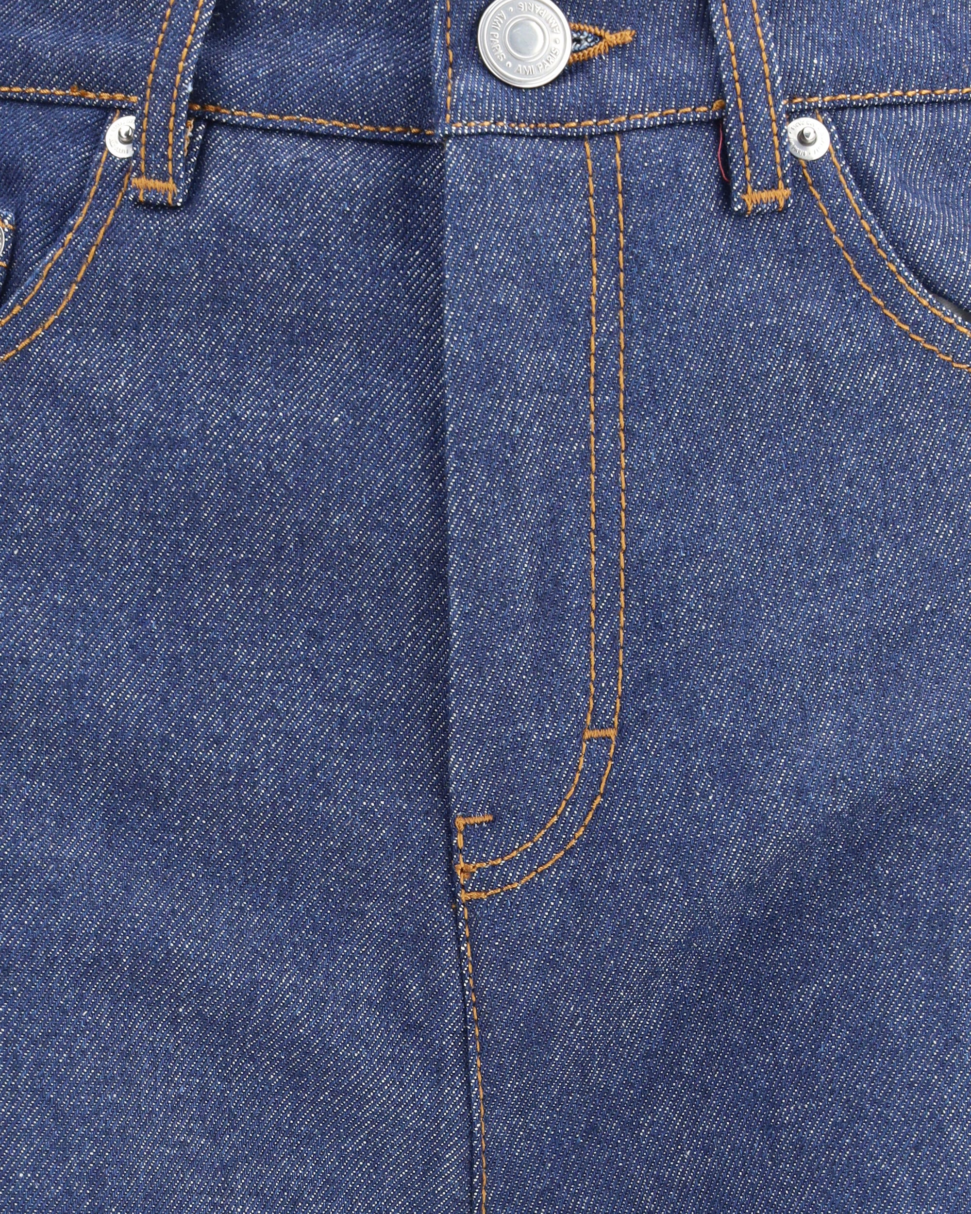 AMI PARIS Flare fit Jeans in raw BLUE | Base Blu