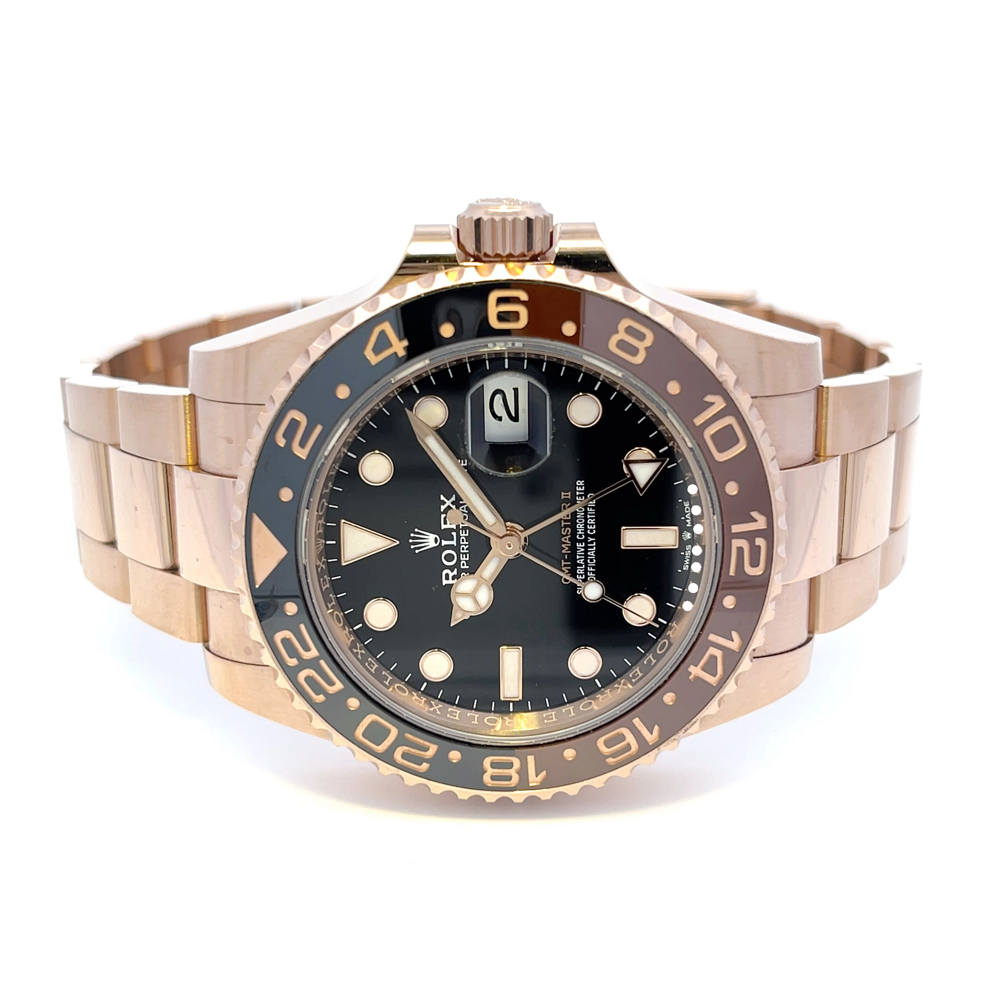 Rolex GMT Master II Everose Chocolate Ceramic 126715chnr - Beverly