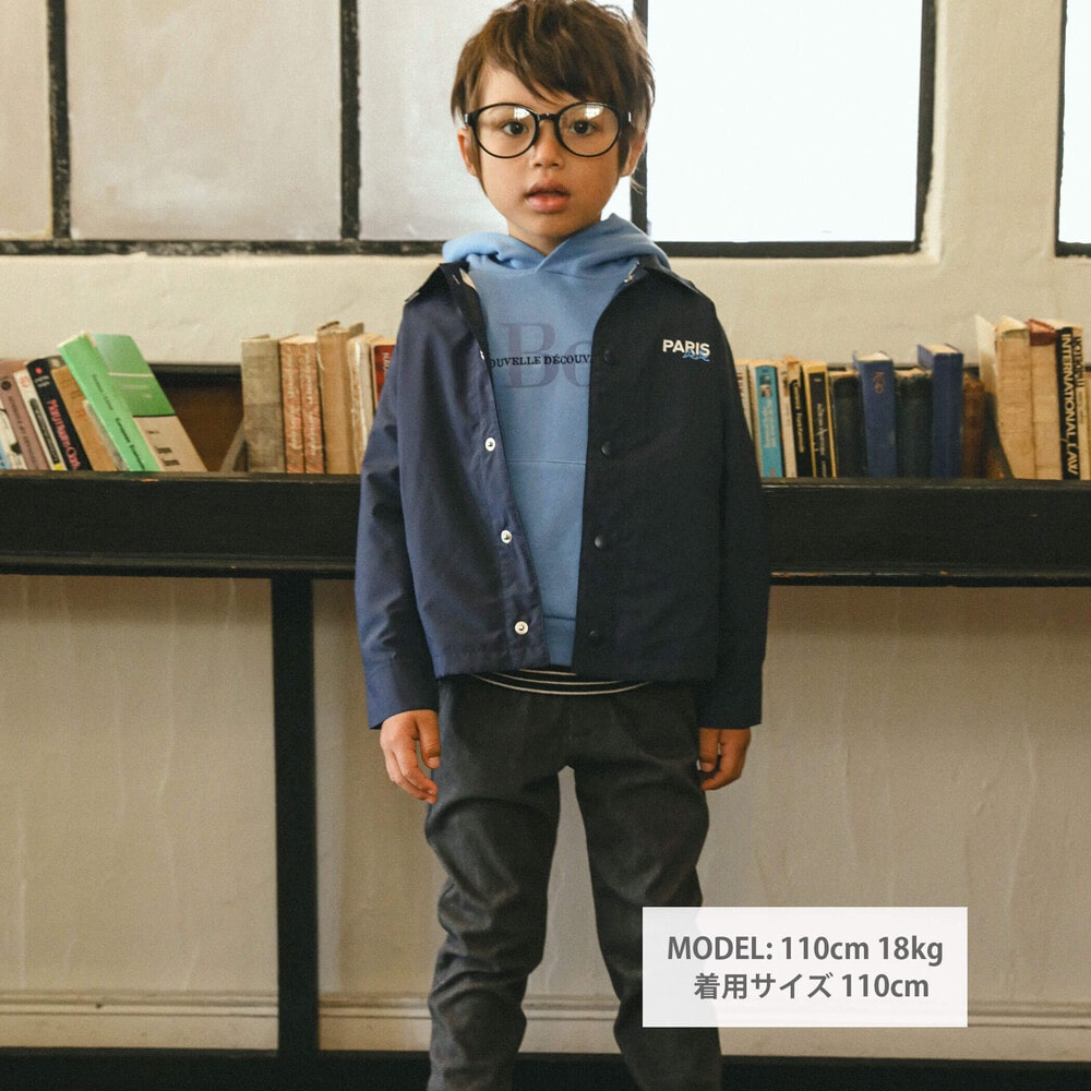 タフタコーチジャケット(90～150cm)(90cm ネイビー): ジャケット