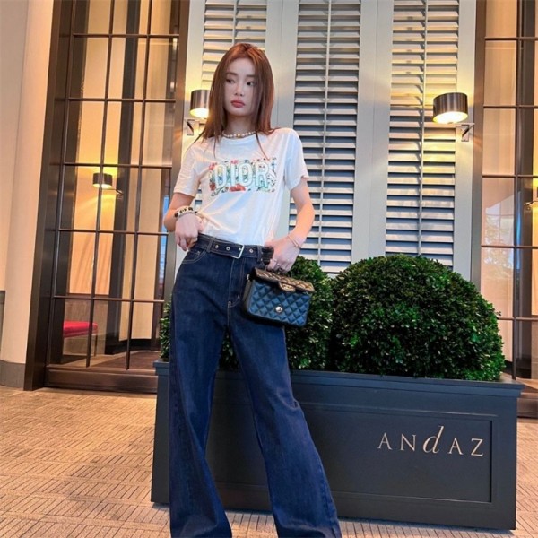 ハイブランドディオールストレートパンツ ズボンDior定番プリント 潮流