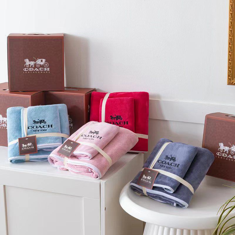 Coach コーチ ブランド速乾タオル ハンドタオル 耐洗濯ビーチタオル