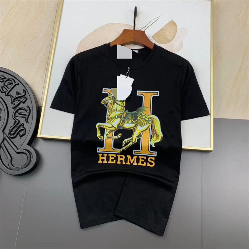 エルメスハイブランド tシャツ Hermes シンプル 馬柄 半袖 tシャツ
