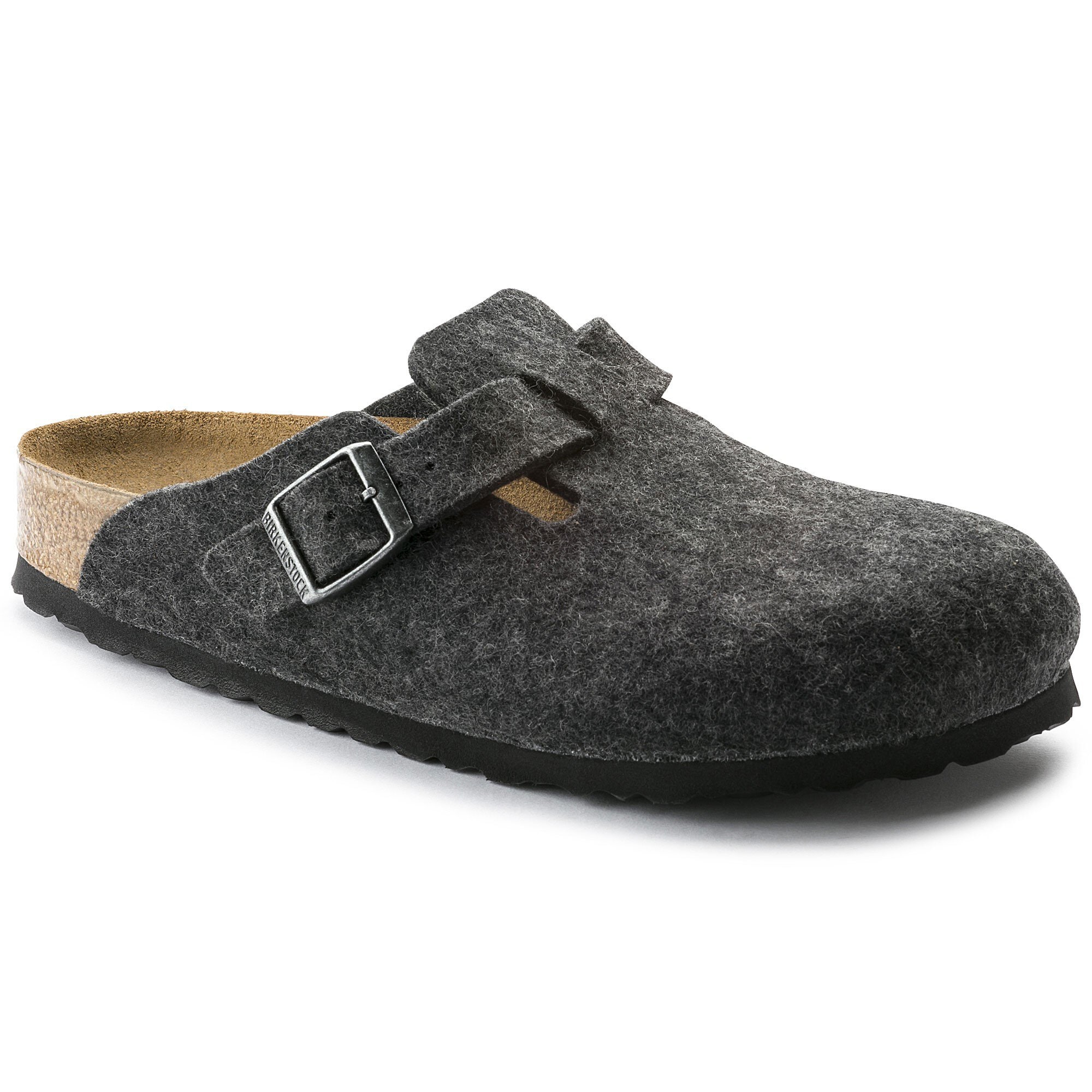 Boston Wool Felt in Color Anthracite | BIRKENSTOCK US