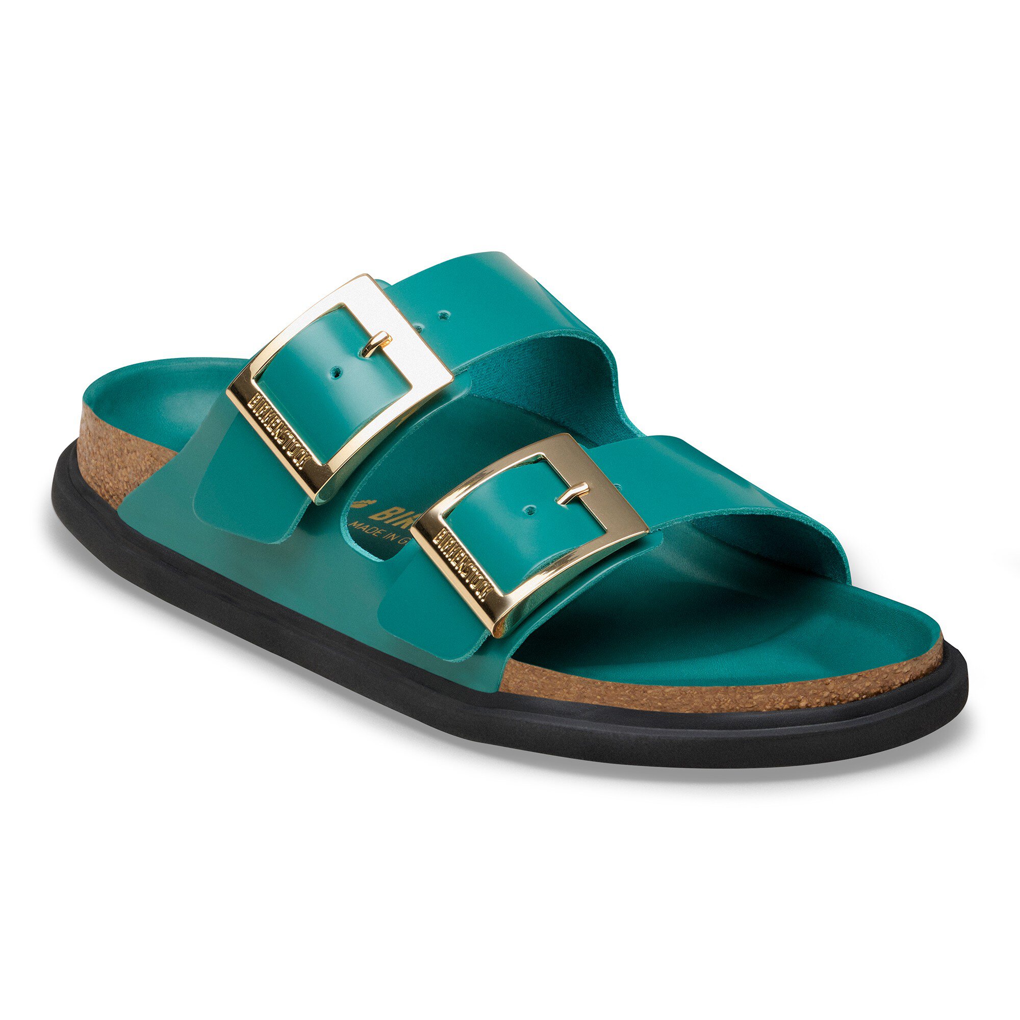 Arizona Droplet Buckle Natural Leather Patent in Color High-Shine