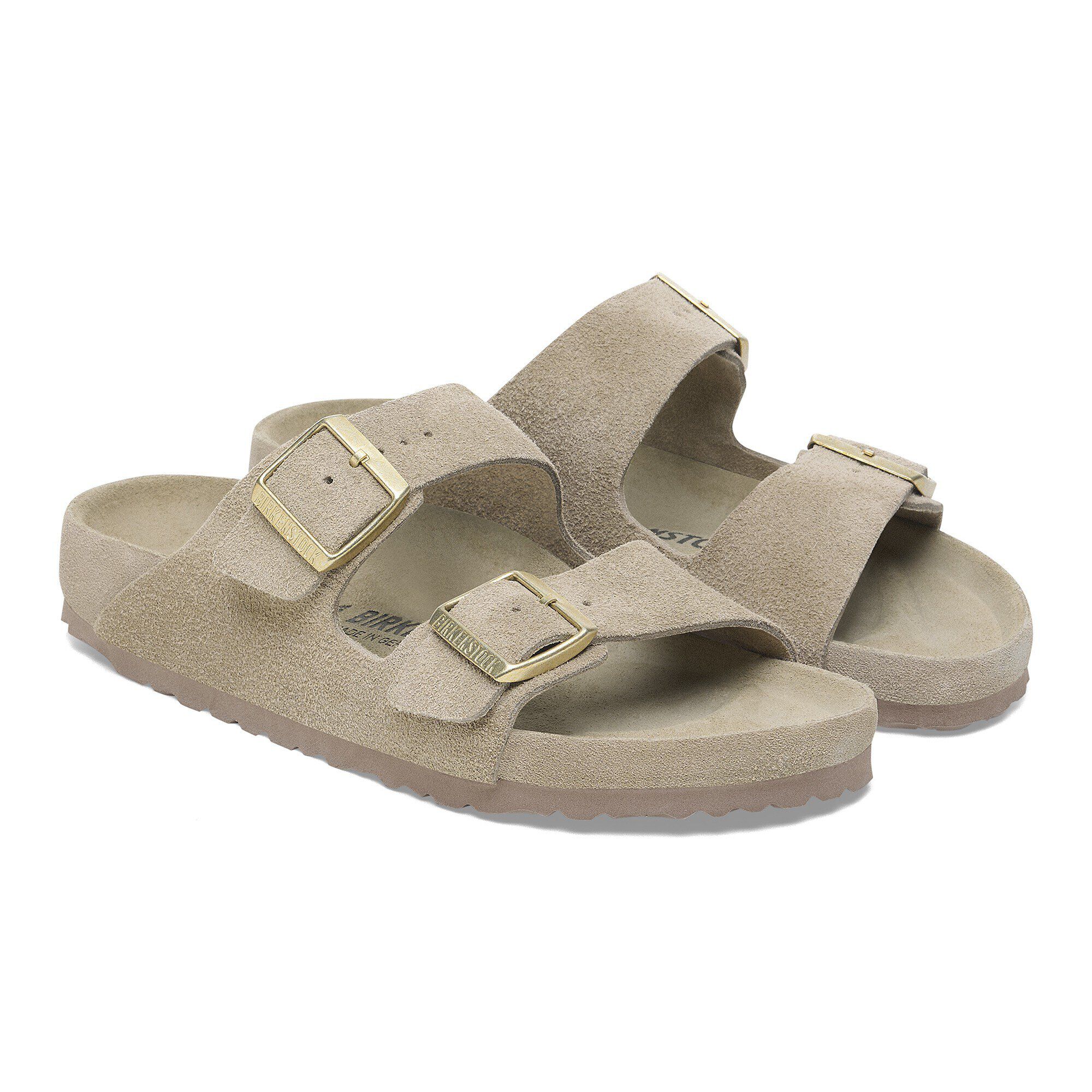 Arizona BS Suede Leather in Color Allover Taupe | BIRKENSTOCK Denmark