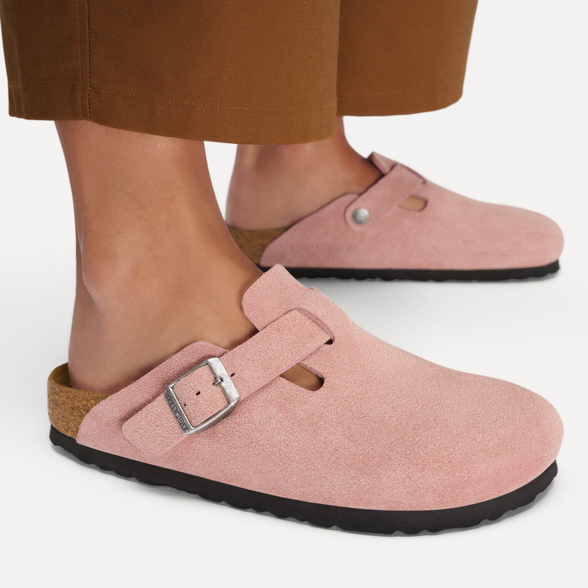 Boston / ボストン」（スエードレザー、ピンククレイ）| BIRKENSTOCK