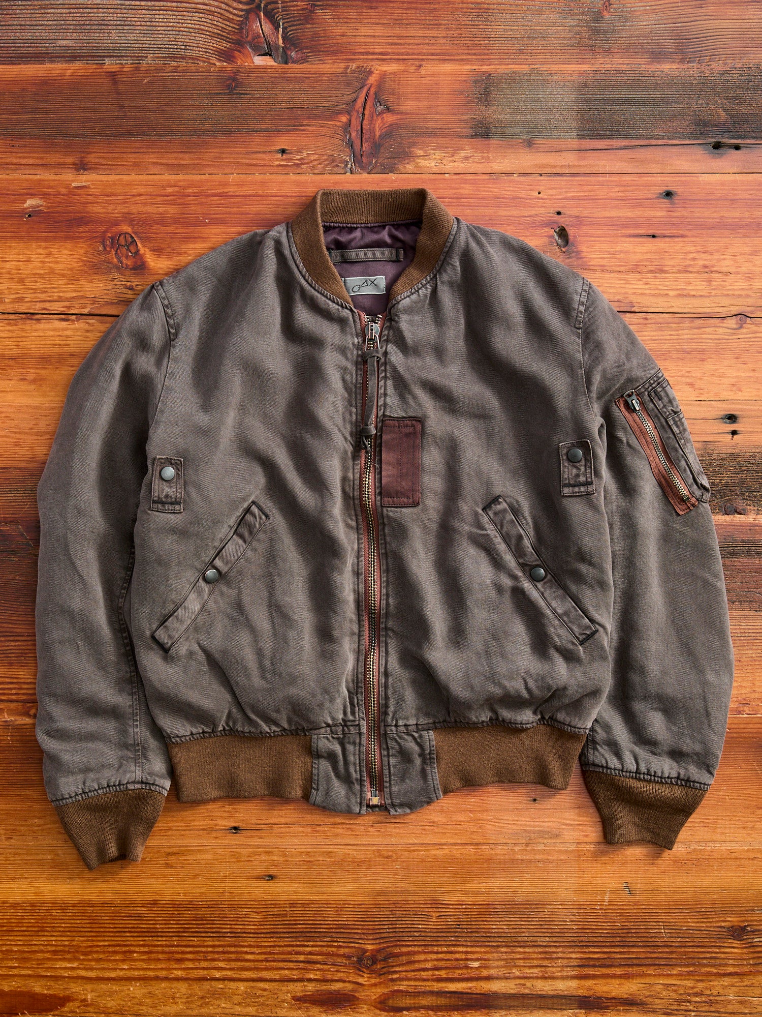 MSP-4025 Vintage Wash MA-1 Jacket in Faded Black – Blue Owl Workshop