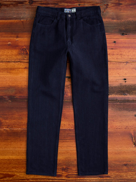 Fine Sashiko Hand Dyed 5-Pocket Pants in Indigo – Blue Owl Workshop