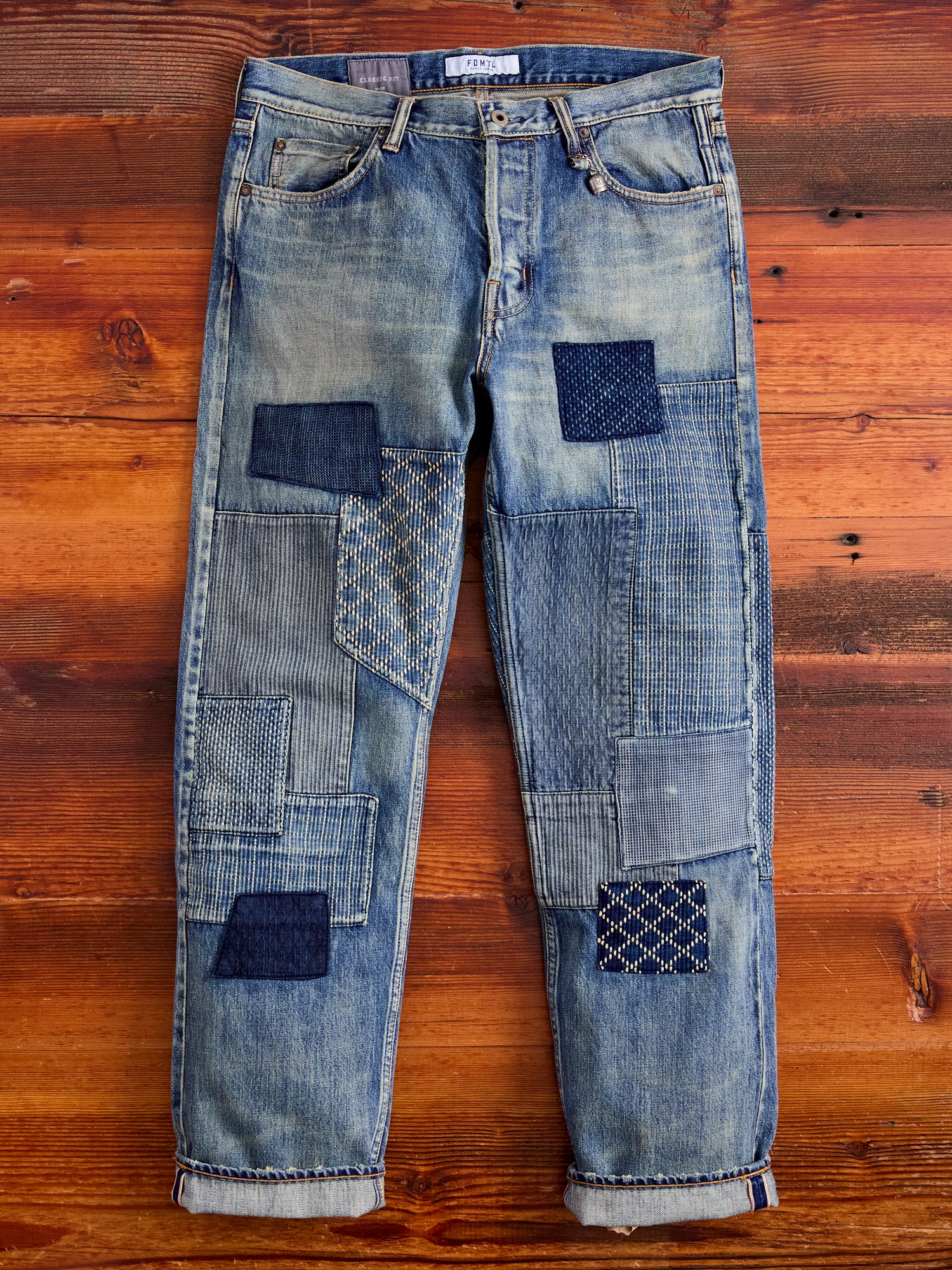 MG115 Boro Repair Selvedge Denim - Classic Straight Fit – Blue Owl