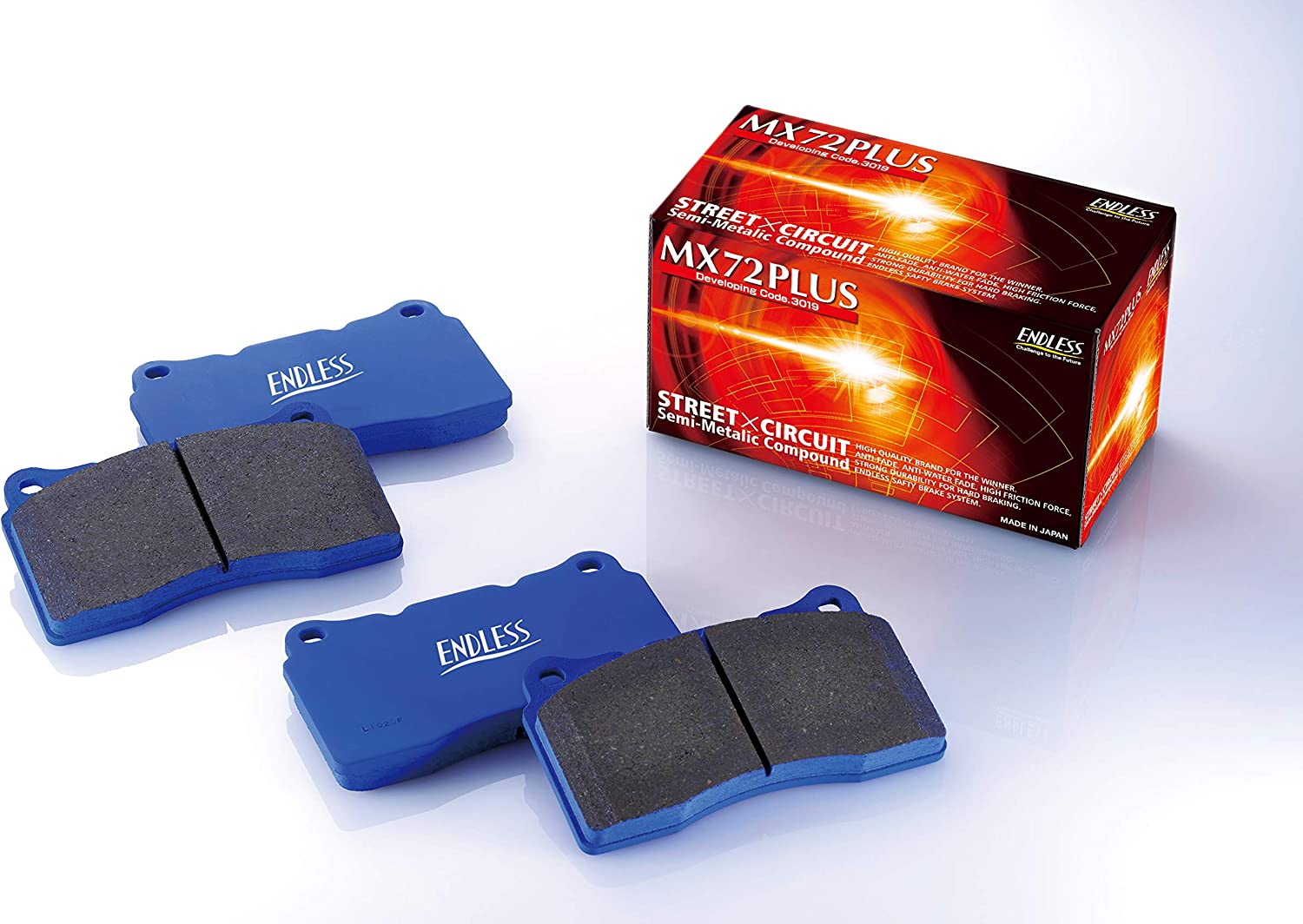 ENDLESS MX72 PLUS BRAKE PAD FRONT REAR SET FOR TOYOTA GR86 ZN8
