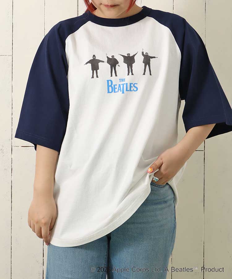THE BEATLES HELPラグランTシャツ 半袖カットソー カットソー トップス