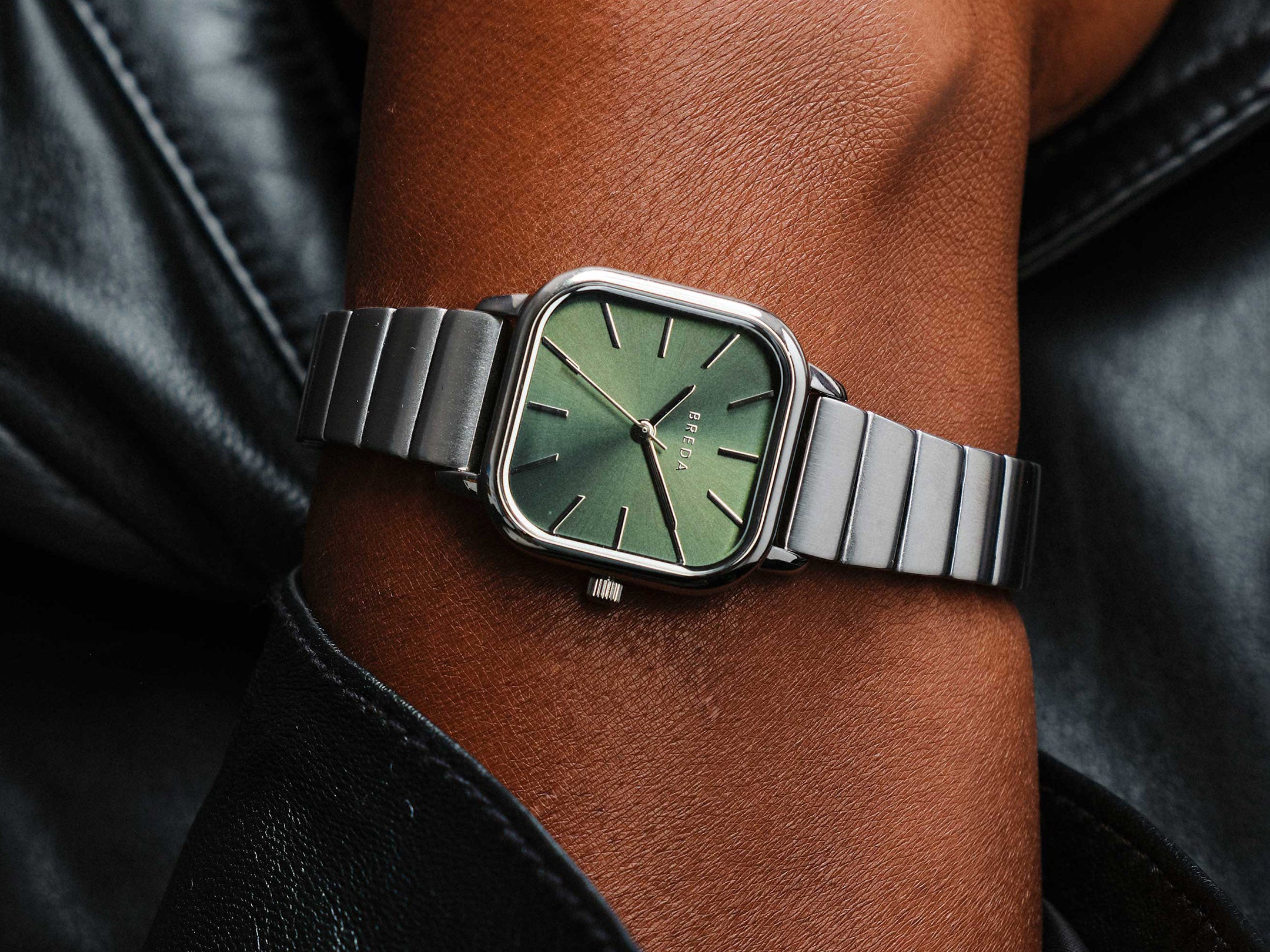 Pulse | Metal Rectangle Watch | Silver | BREDA Watch