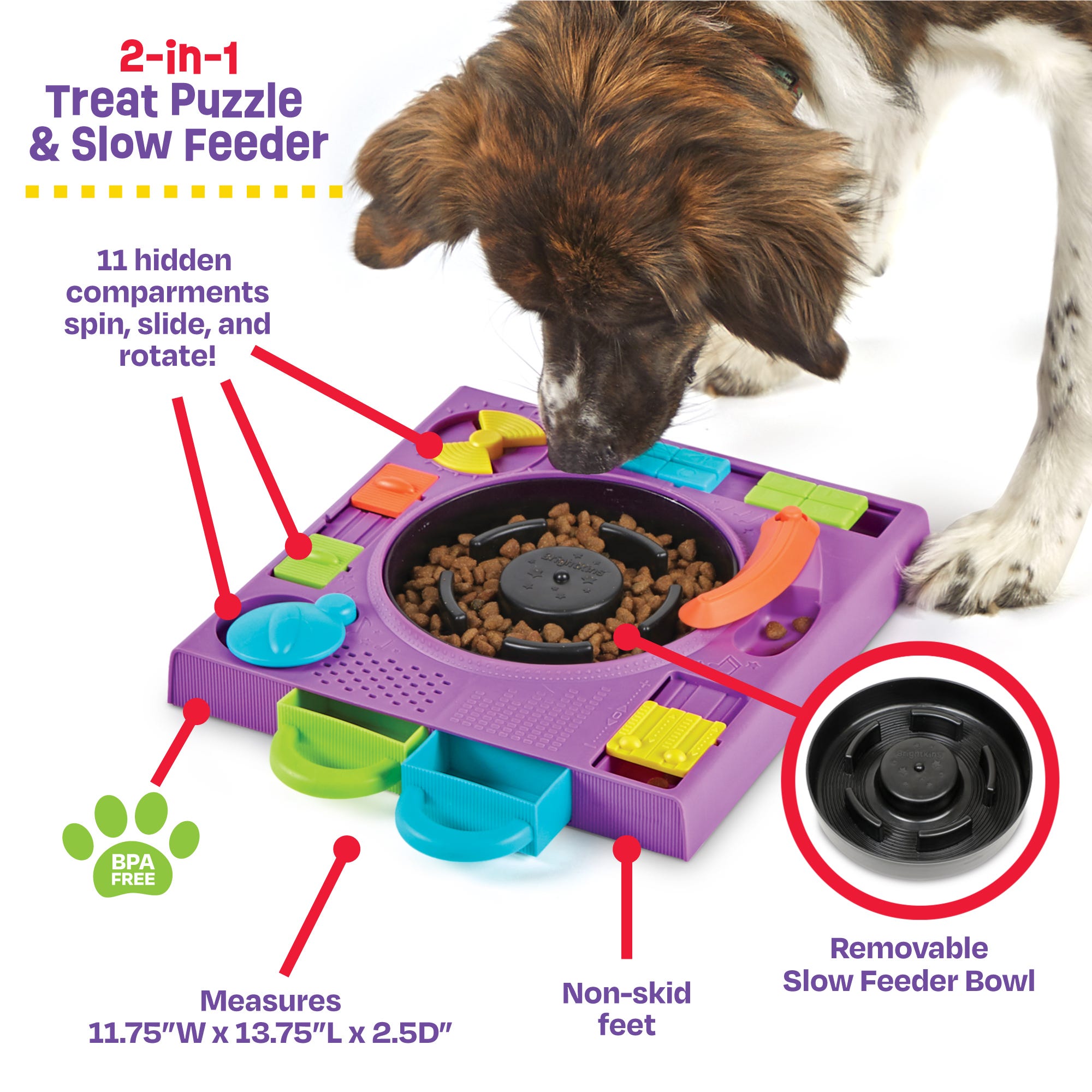 Interactive Dog Puzzle Game: DJ Doggo Feeder by Brightkins