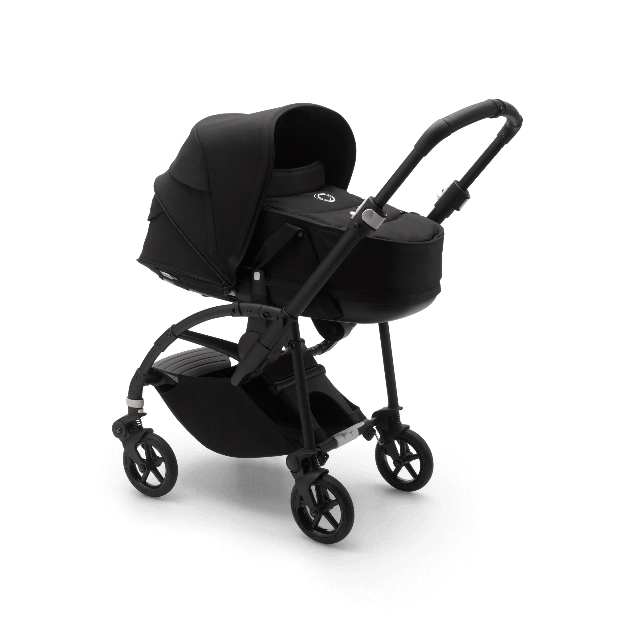 Bugaboo Bee 6 seat and bassinet stroller black sun canopy, black