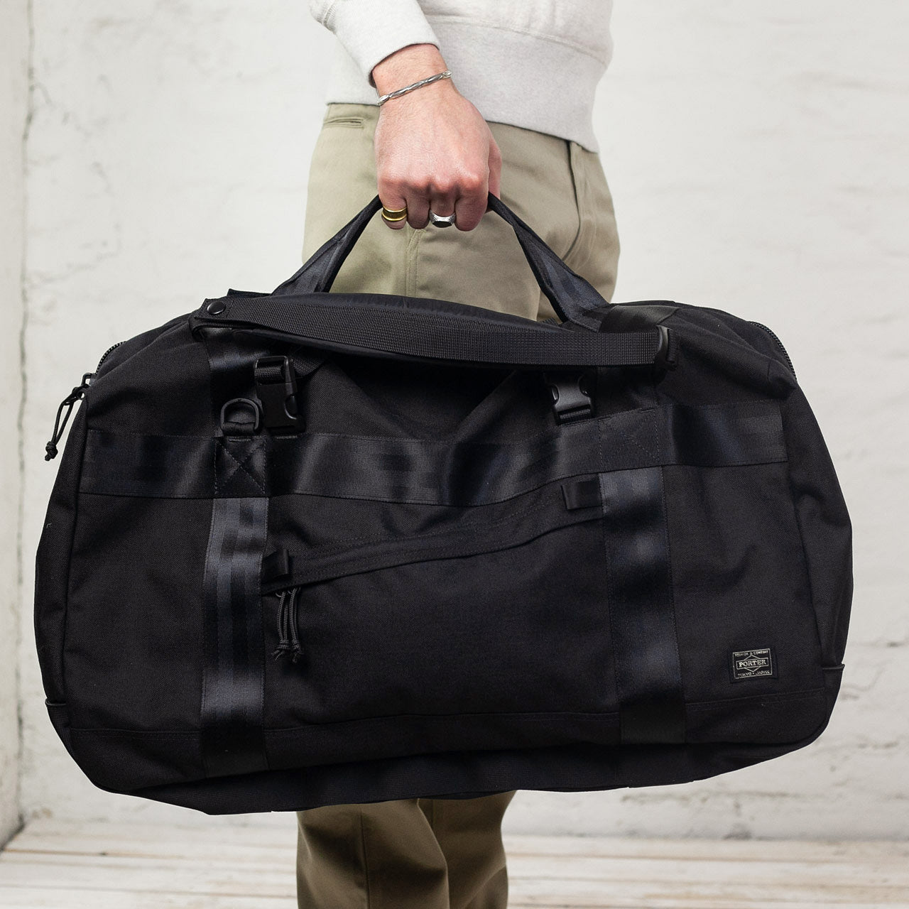 Porter-Yoshida & Co. Booth Pack 3Way Duffle Bag Black