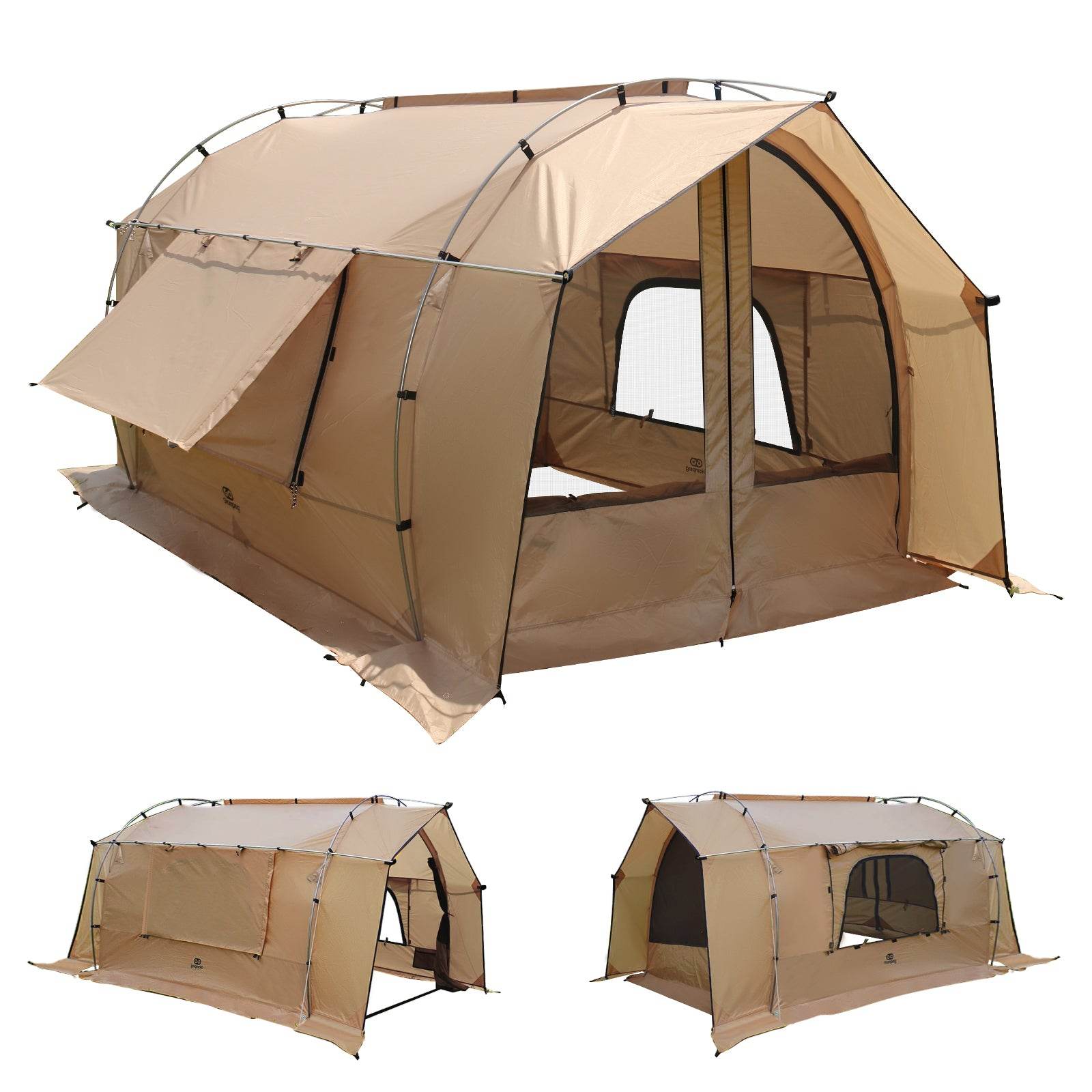 タイムセール中】GOGlamping カヌー自立式トンネルテント