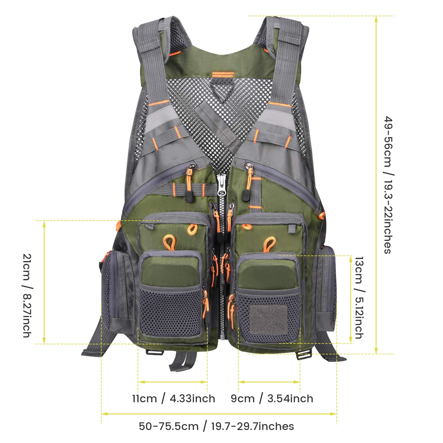 Gonex Fly Fishing Vest | Mesh Fishing Vest with Pockets