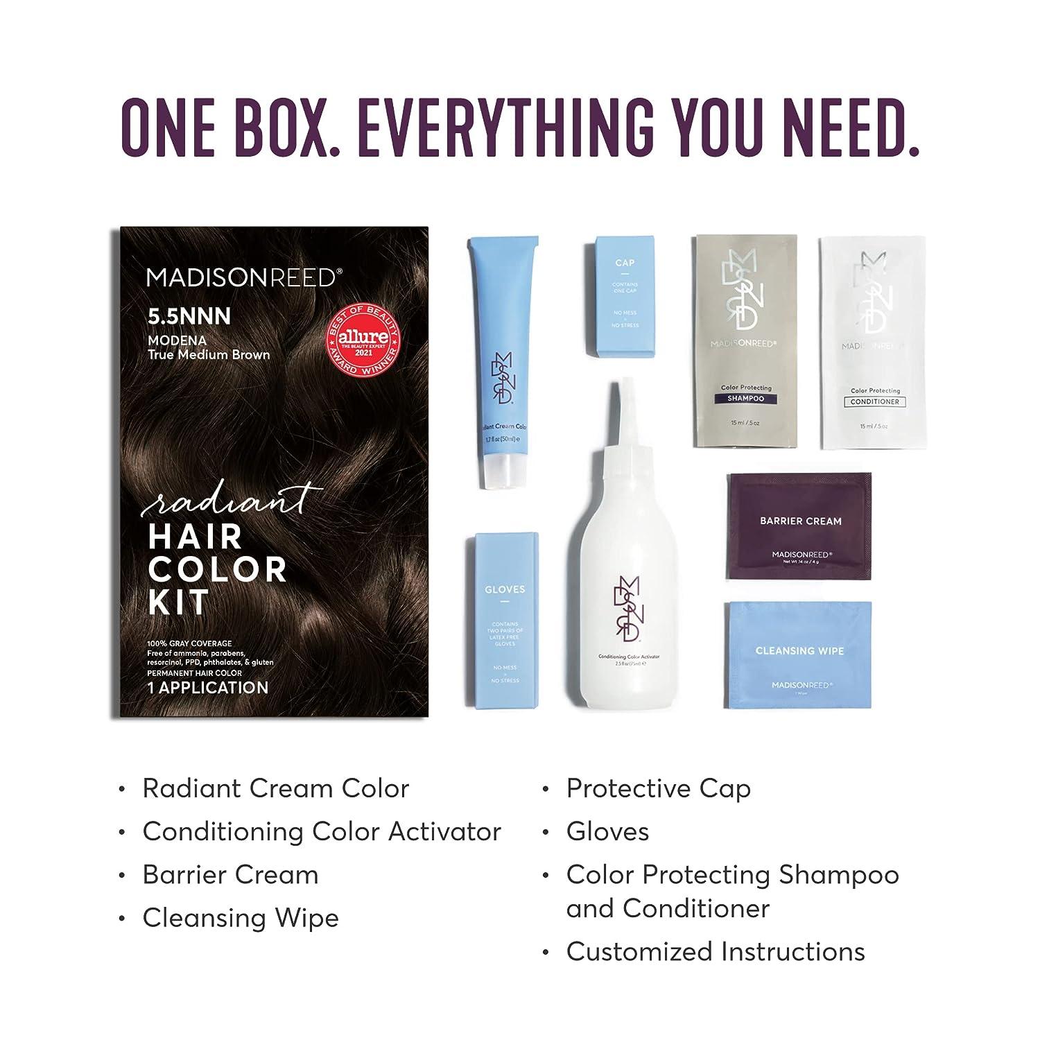 Madison Reed Radiant Hair Color Kit - Modena Brown 5.5NNN, Shades