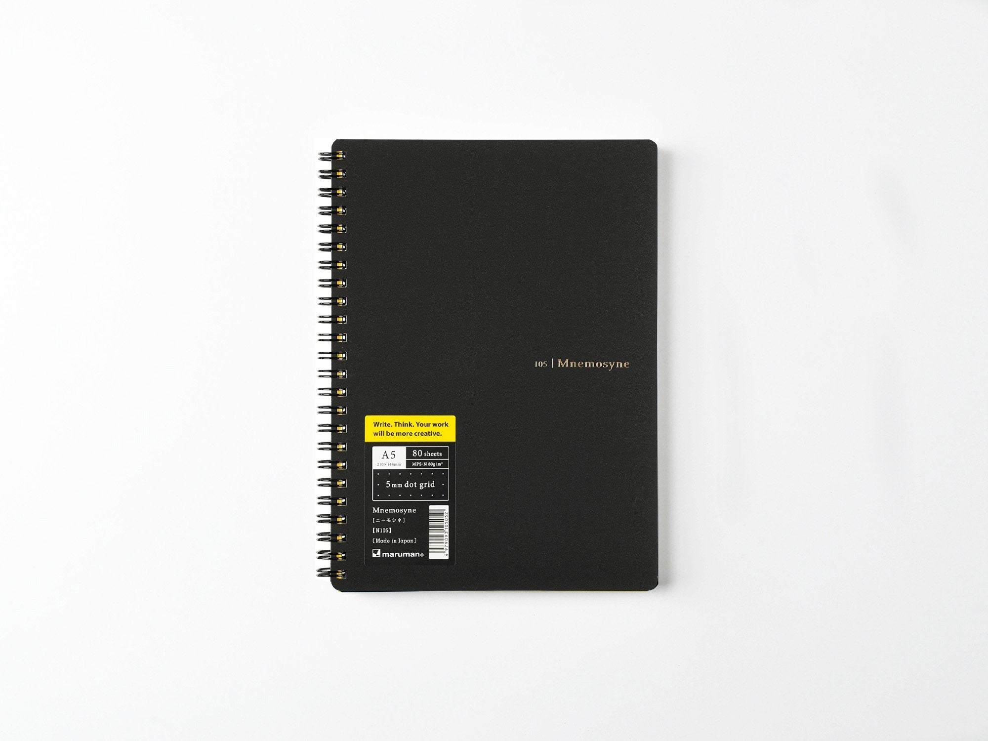Maruman Mnemosyne Notebook - A5 Dotted - Galen Leather