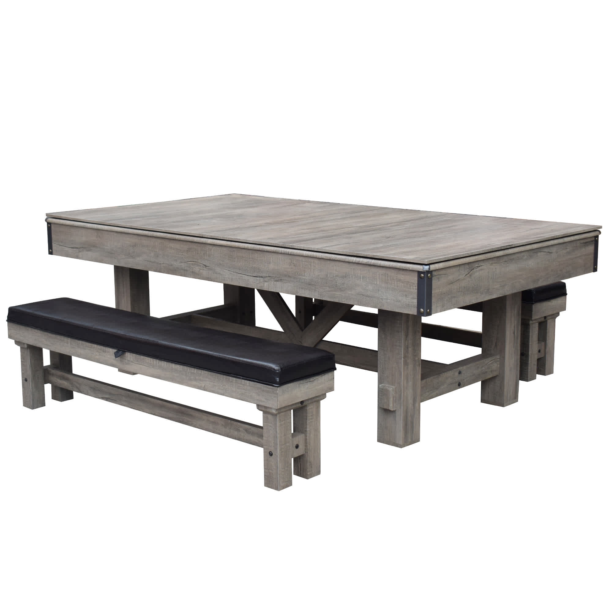 Hathaway Logan 7-ft 3 in 1 Pool Table with Benches – Game World Planet