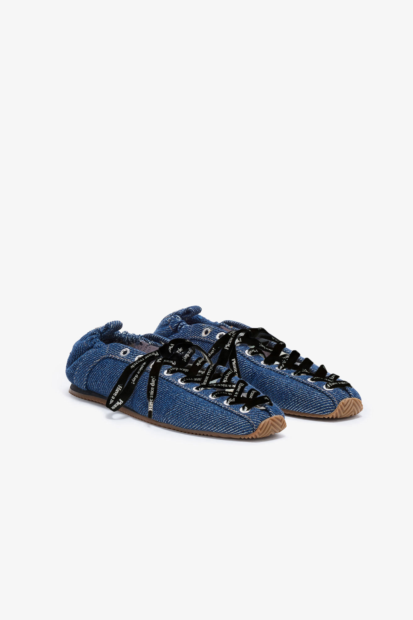 Rinse Sporty Ballerina in Denim | GANNI US