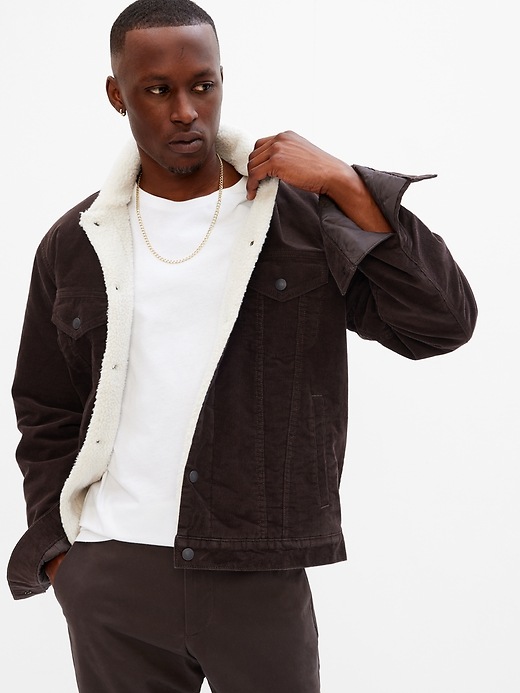 Icon Corduroy Sherpa Jacket | Gap