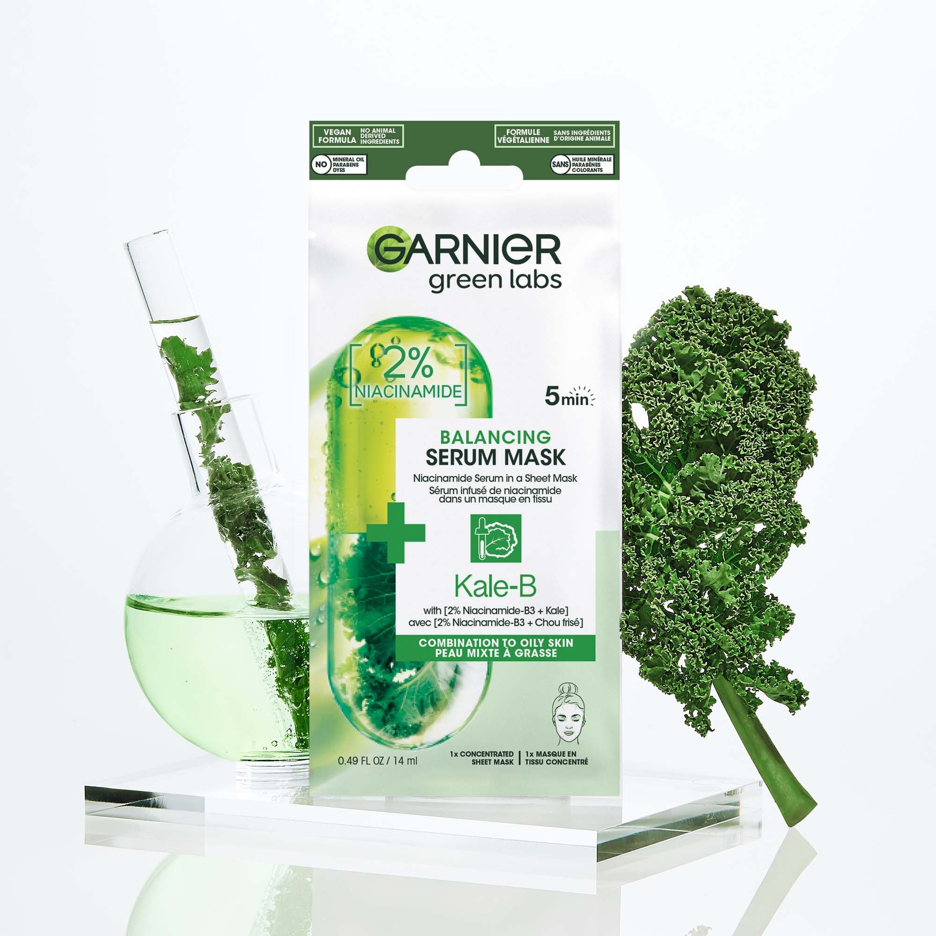 Green Labs - 2% Niacinamide Balancing Sheet Mask - Garnier CA