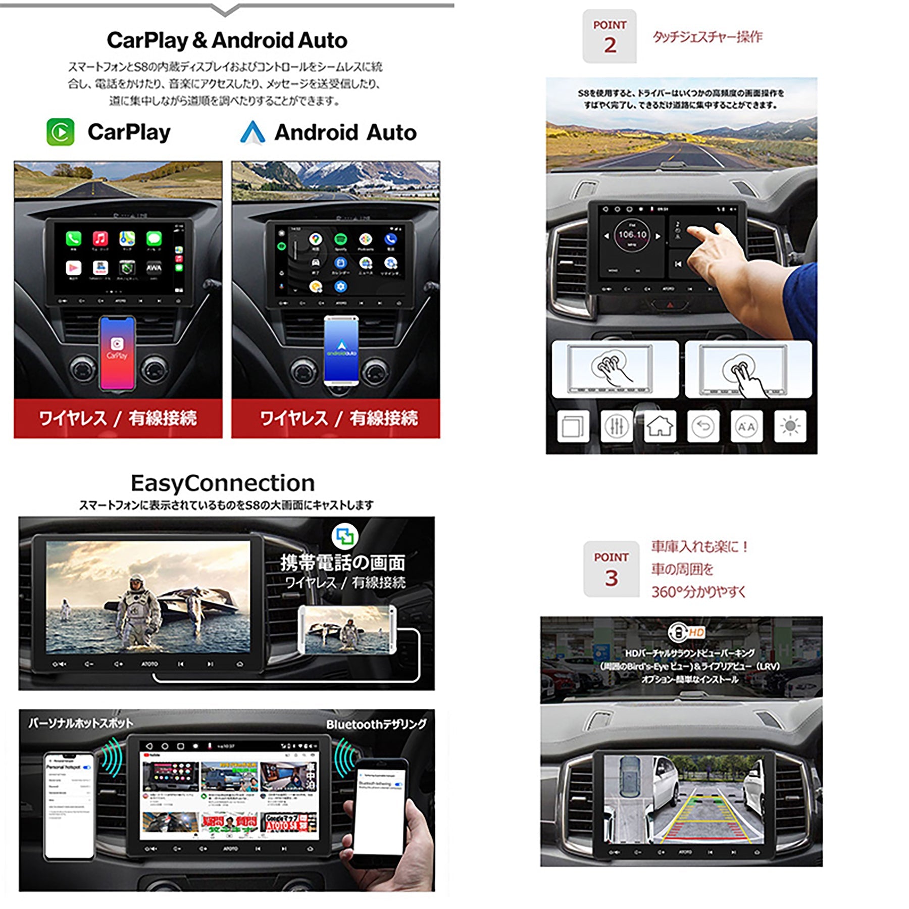 ATOTO S8 車載カーナビ S8G2113LT 10．1インチ