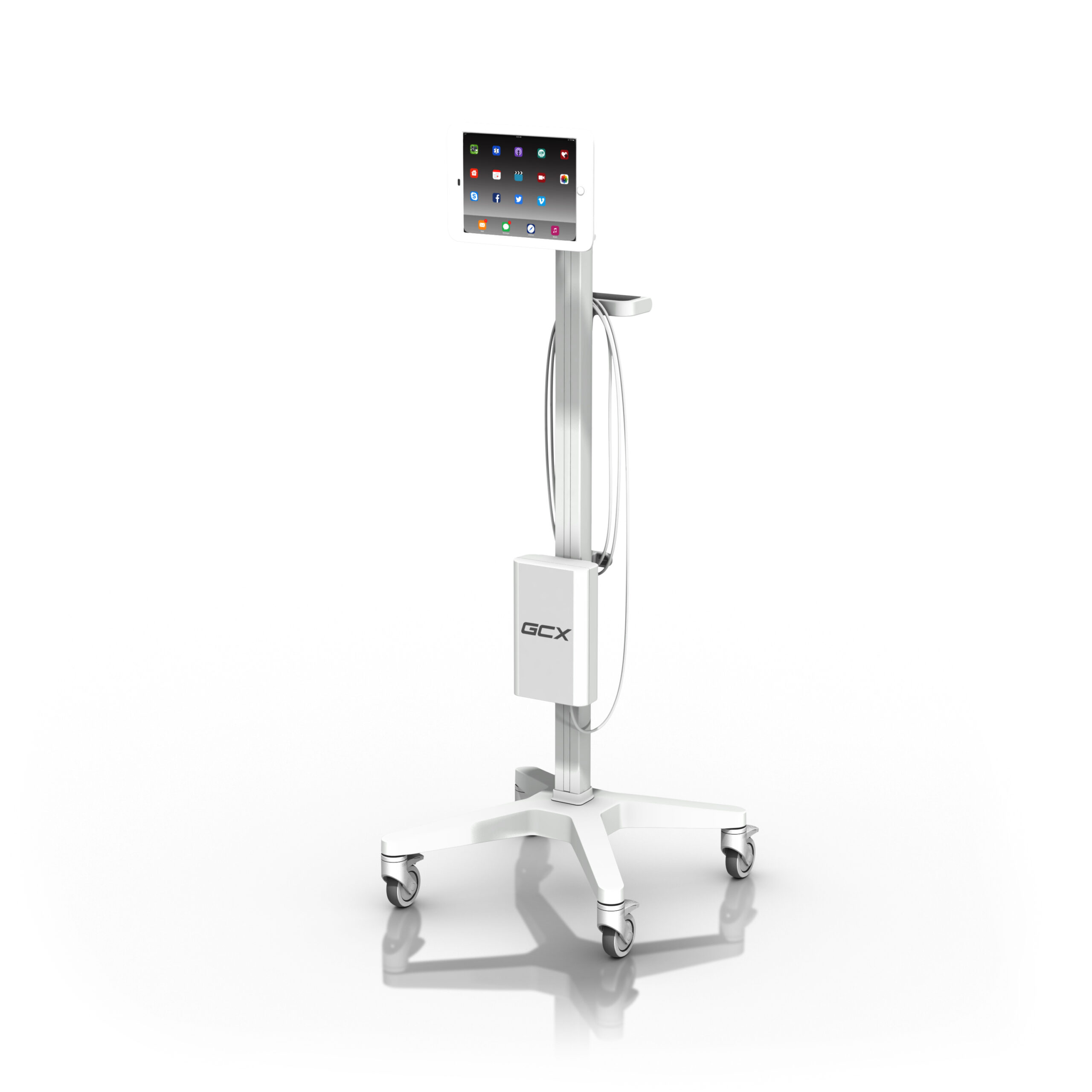 Portable Ultrasound Tablet Roll Stand - Fixed Height | GCX Medical