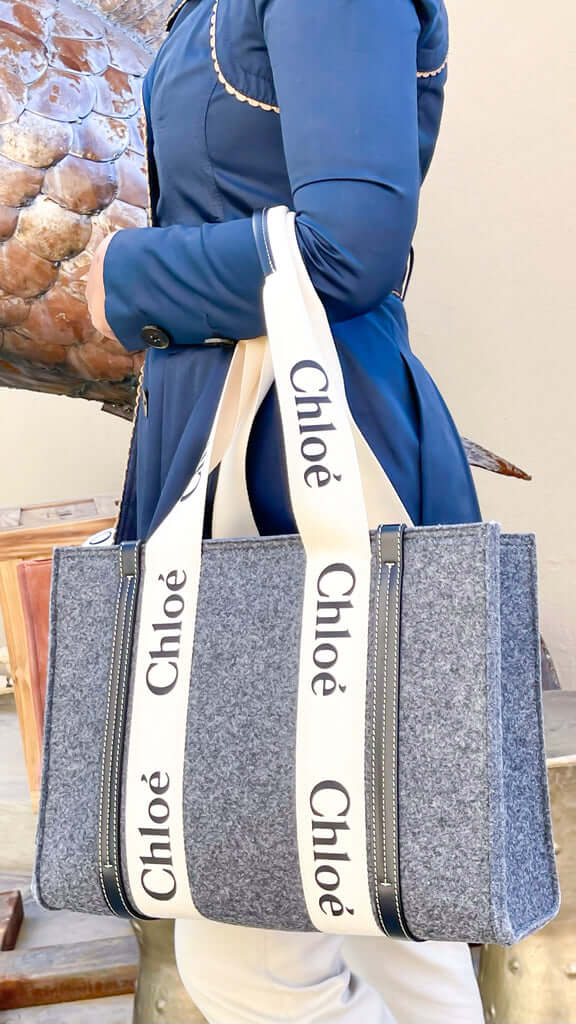 Chloe Woody Medium Tote - Elegant Everyday Bag