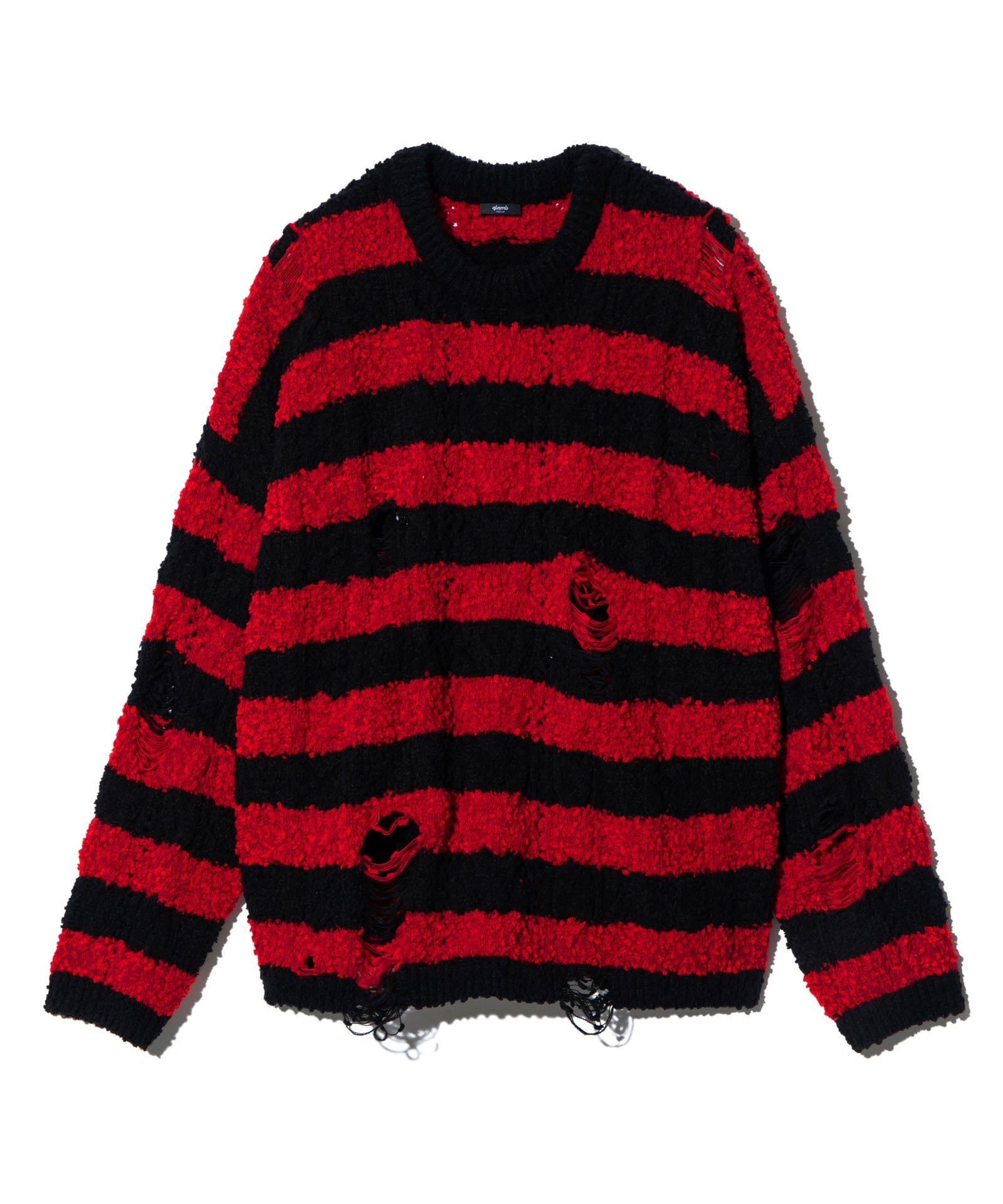 GB0125/KNT09 : Fluff Border Knit / フラフボーダーニット | glamb
