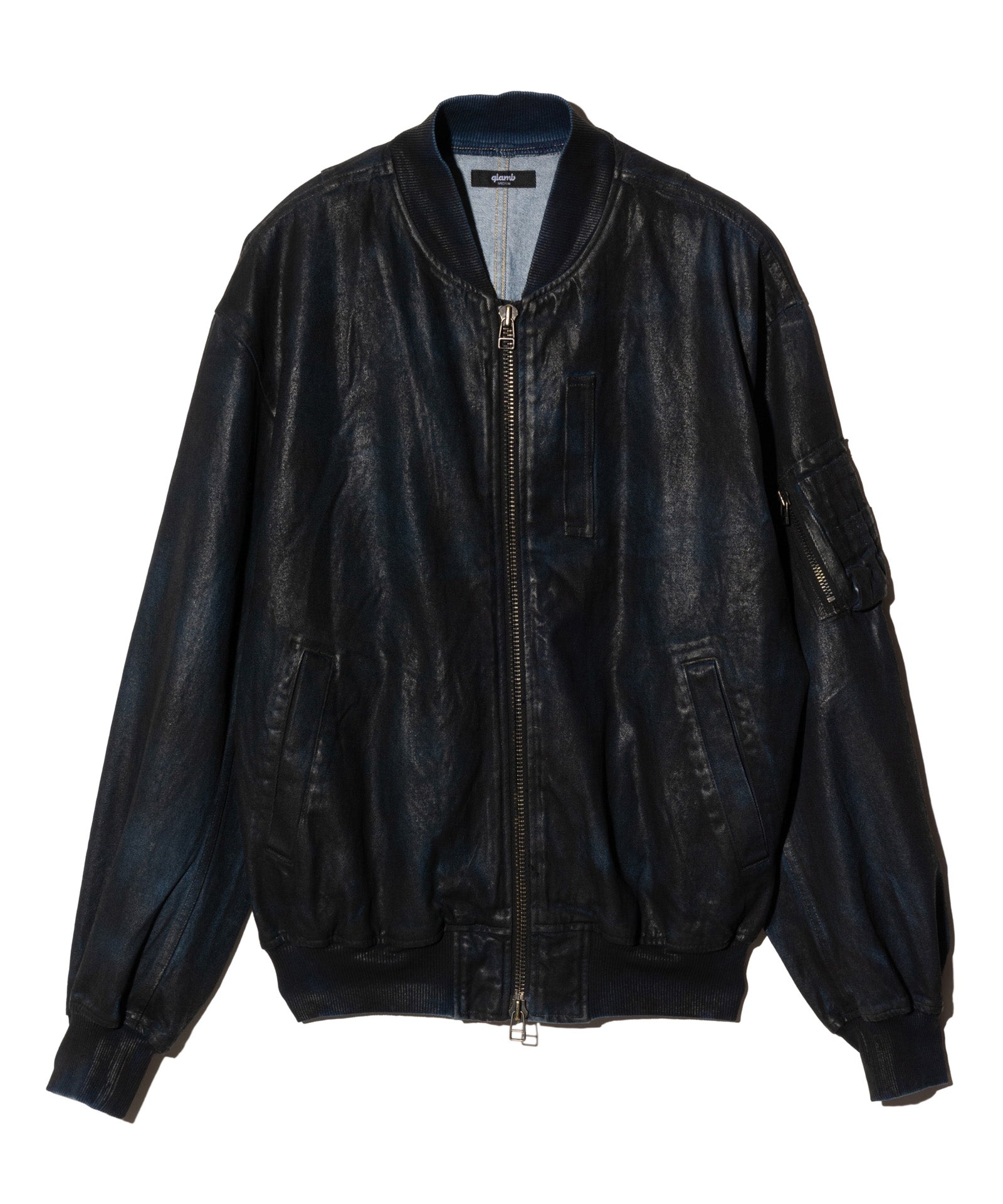 GB0325/JKT03 : Paraffin Coated Denim MA-1 / パラフィンコートデニム