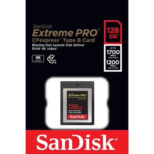 SanDisk 128GB Extreme Pro CFexpress Type B Memory Card — Glazer's