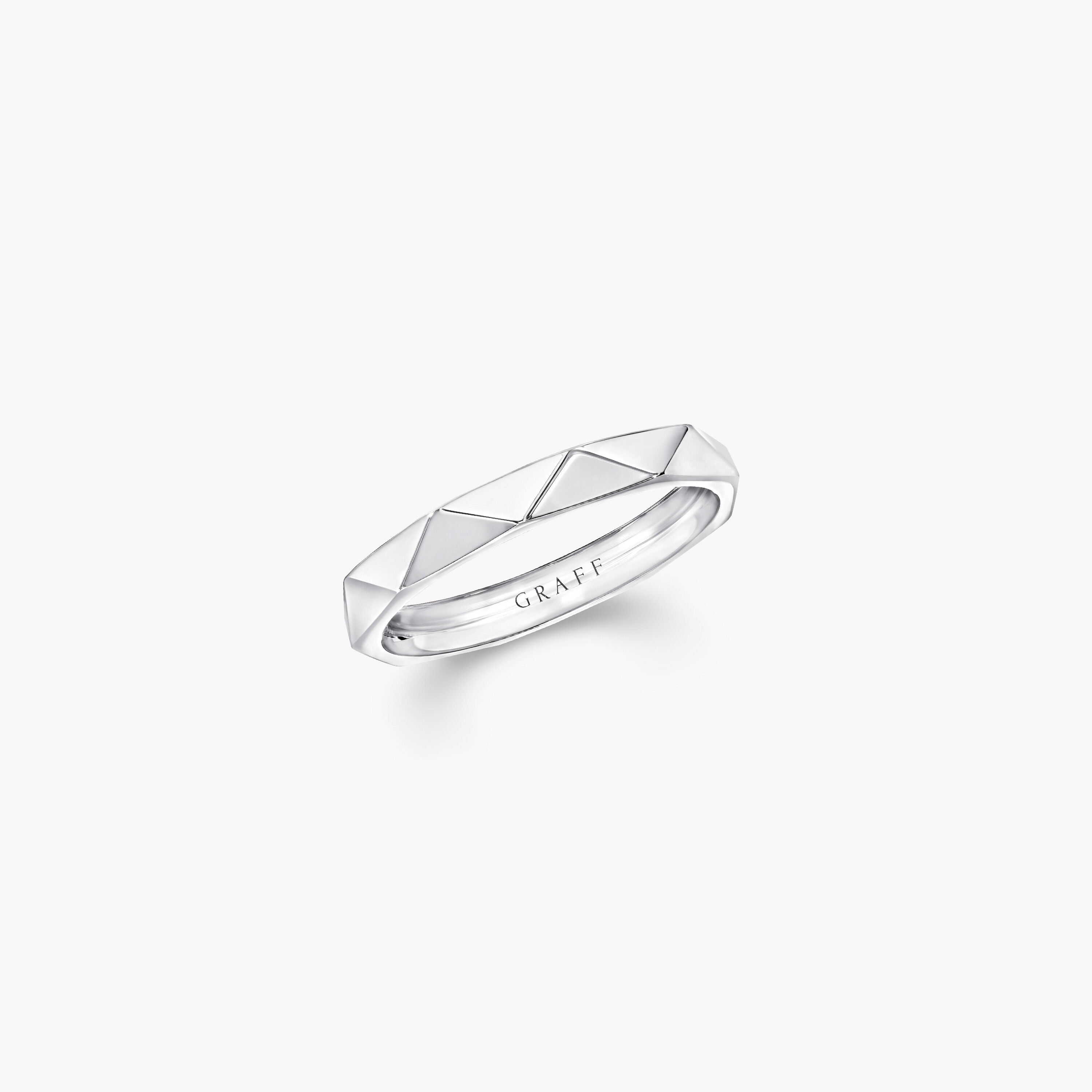 Laurence Graff Signature Band, white gold, 3.2 mm - Graff