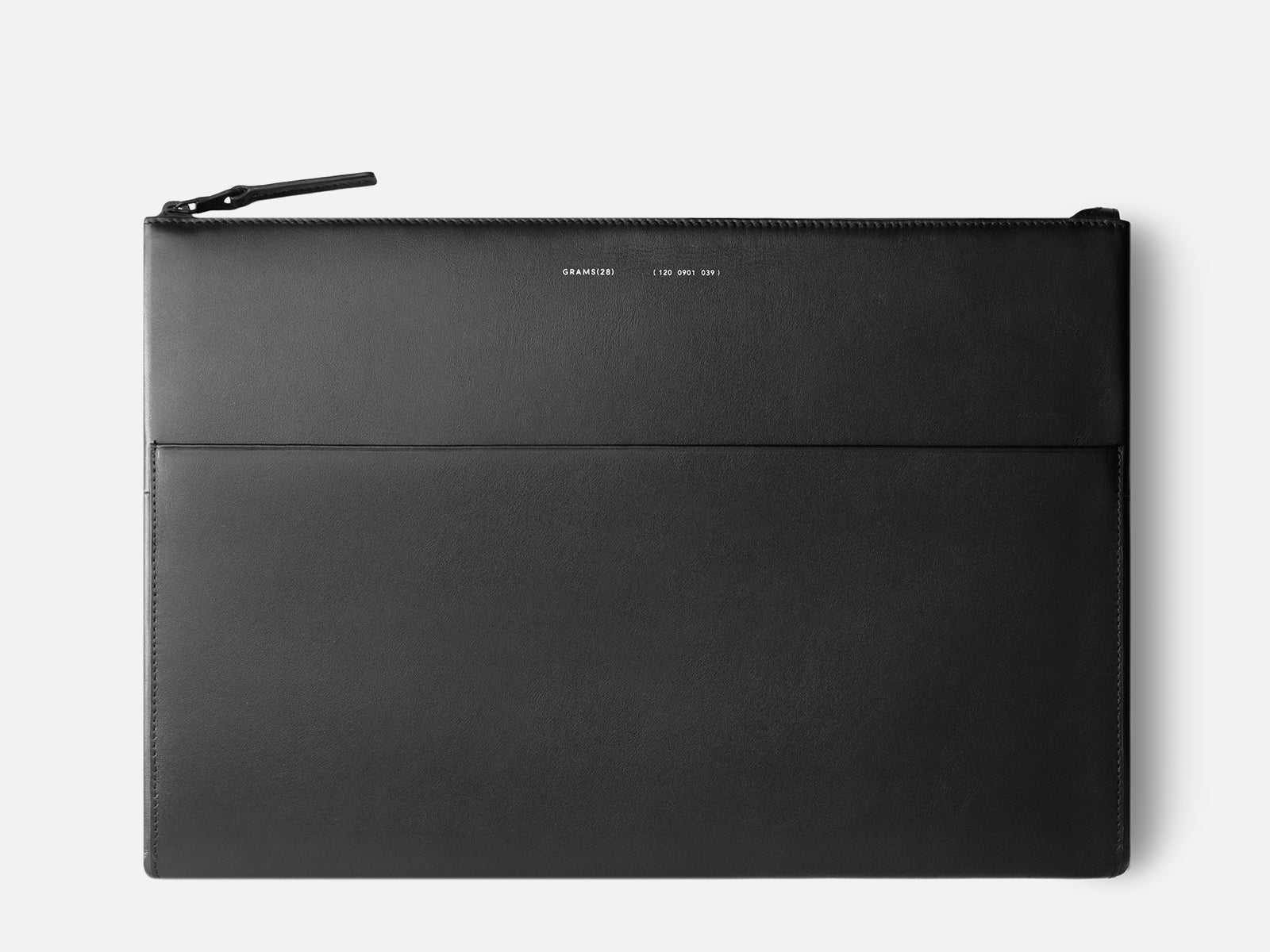 GRAMS28 120レザーフォリオ ペブルドレザー ブラック 120レザー