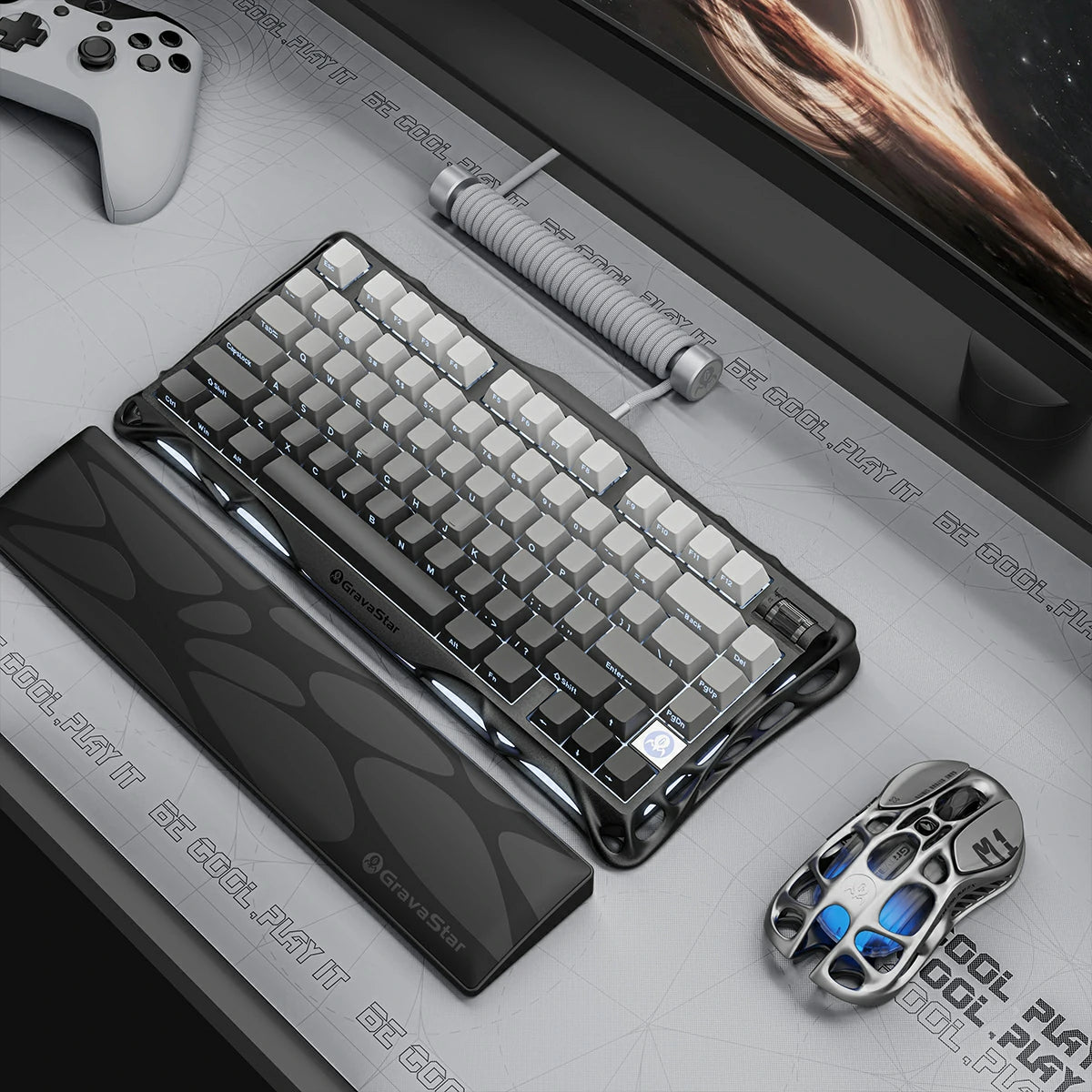 Mercury K1 Gaming Keyboard - Gradient Black | 75% Mechanical Keyboard