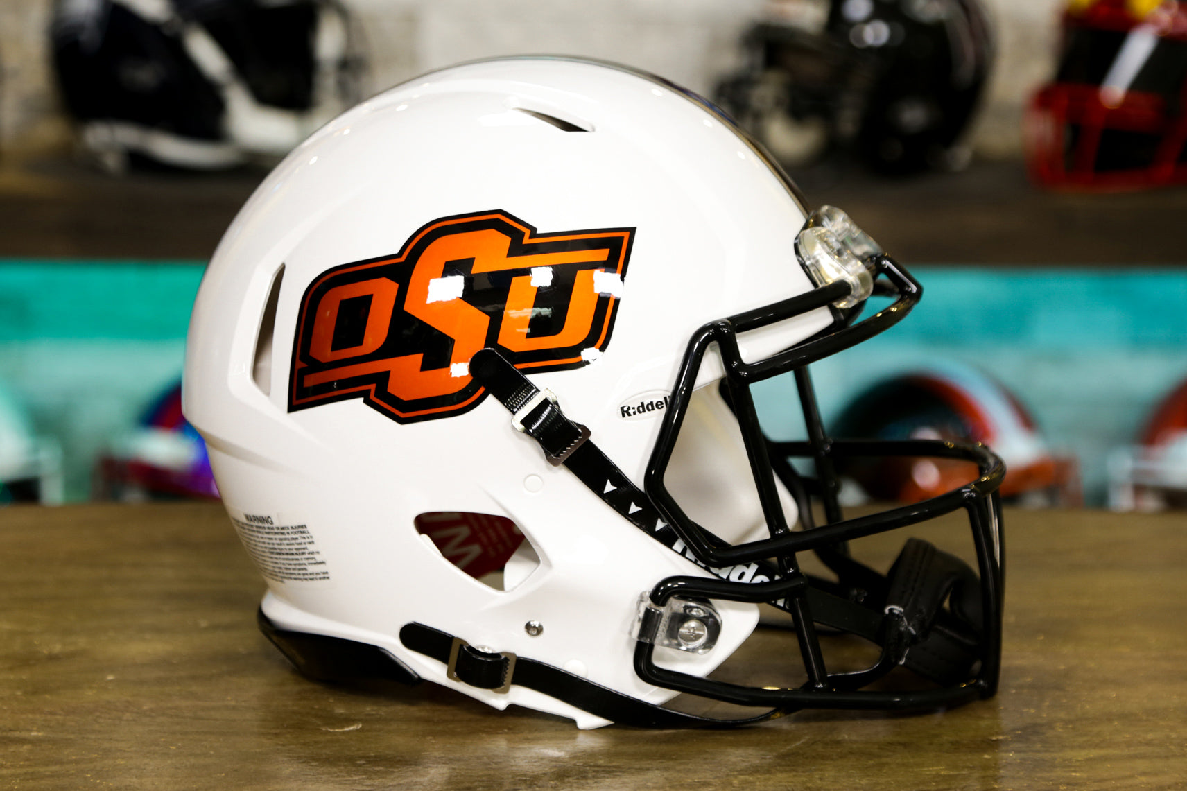 Oklahoma State Cowboys Riddell Speed Authentic Helmet - Chrome