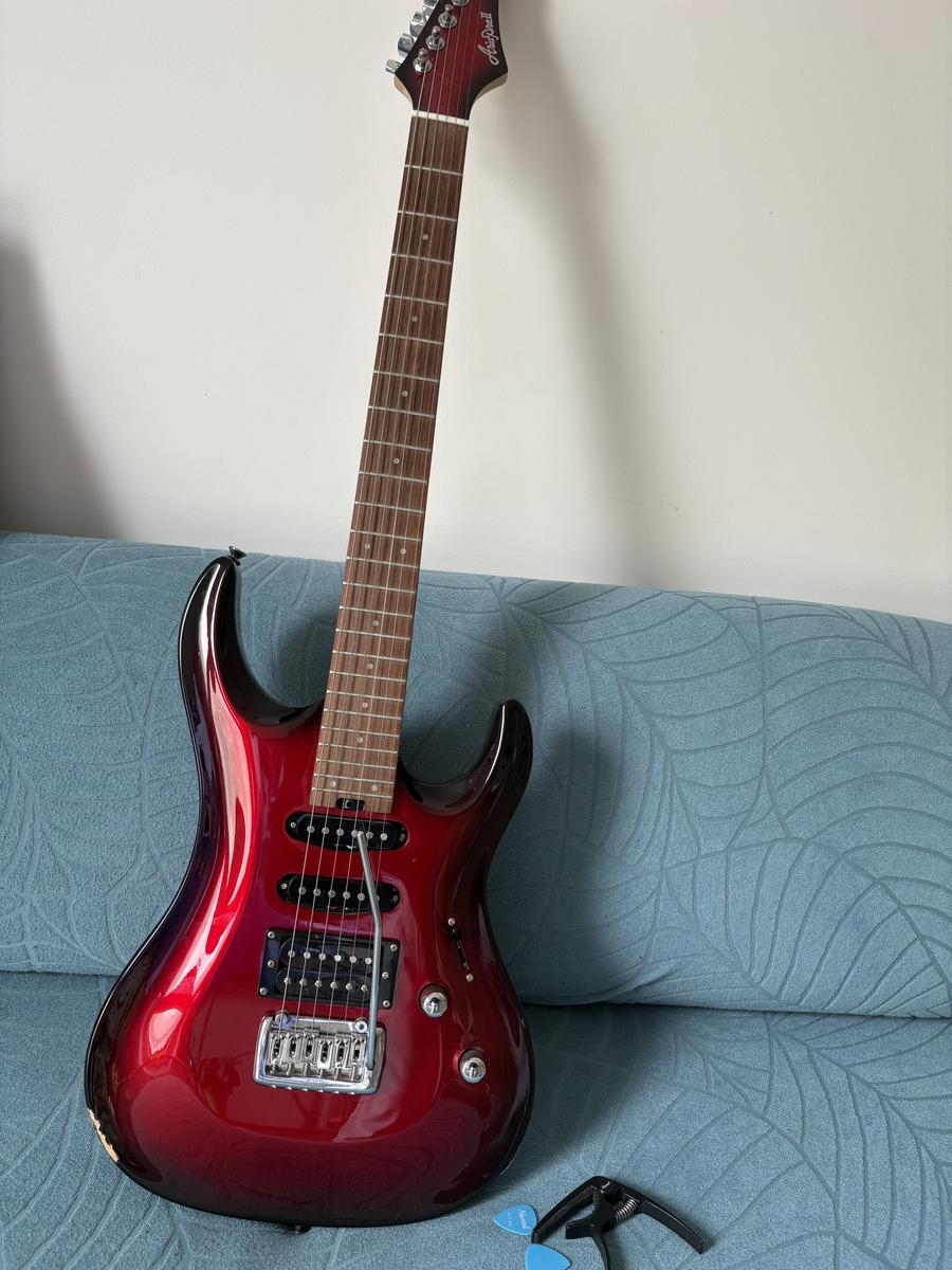 Aria Pro II - Metallic Red HSS Electric Guitar