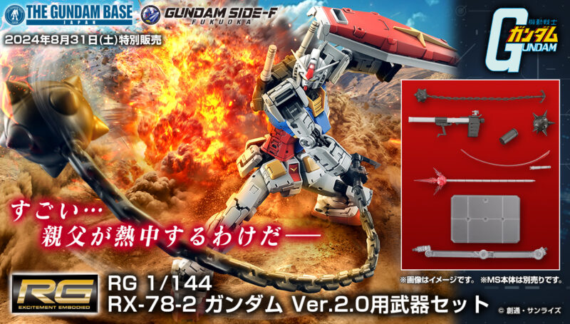 制作レポート＃29】RG 1/144 RX-78-2 ガンダム Ver.2.0用武器セット編