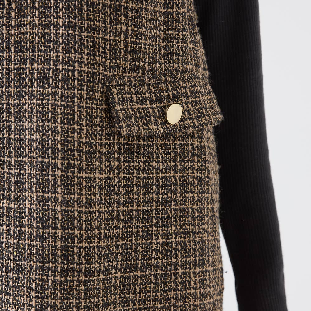 7DAYS LOOKS】ツイードベスト【SALE】 TZW652 :レディース トップス